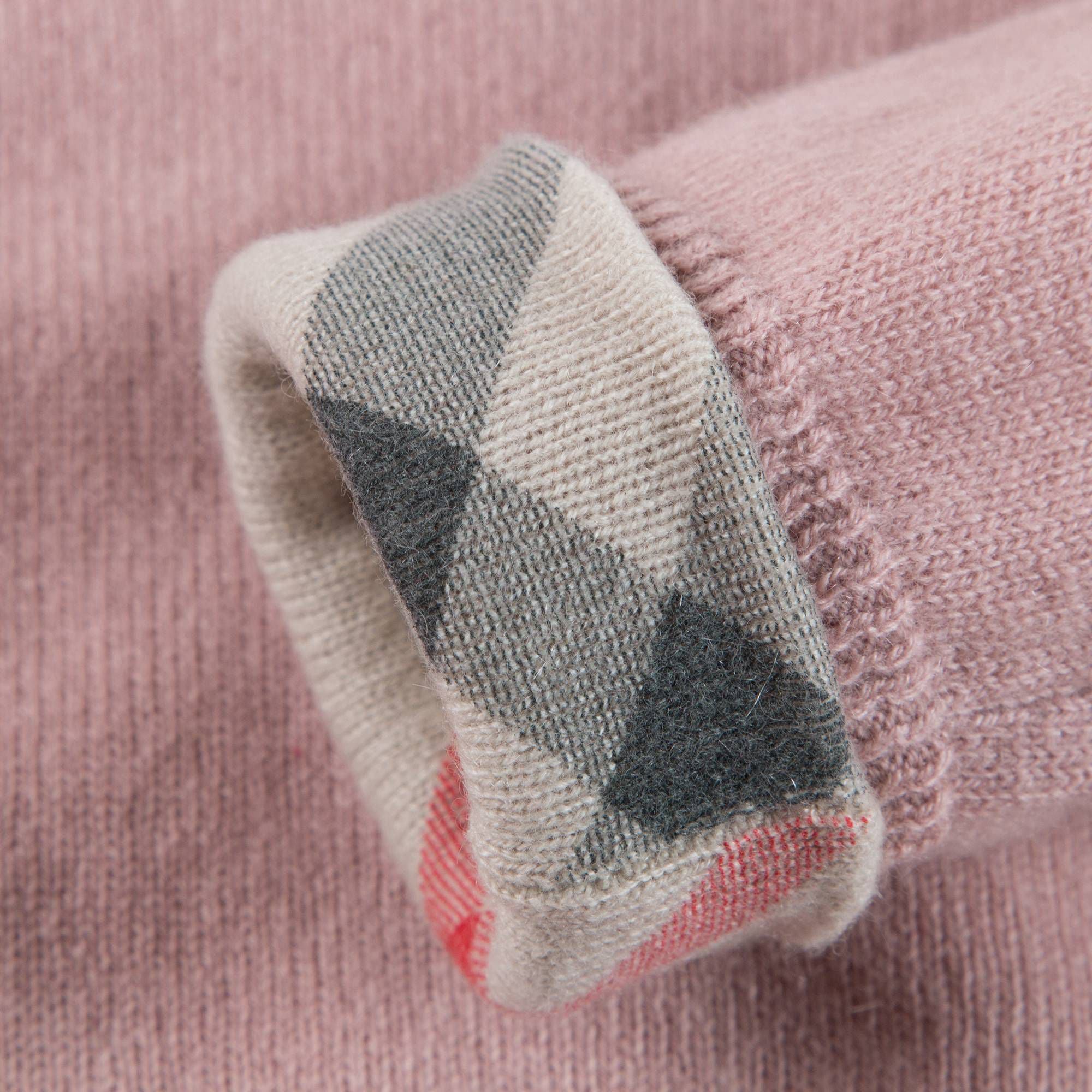 Girls Dusty Pink Cashmere Sweater