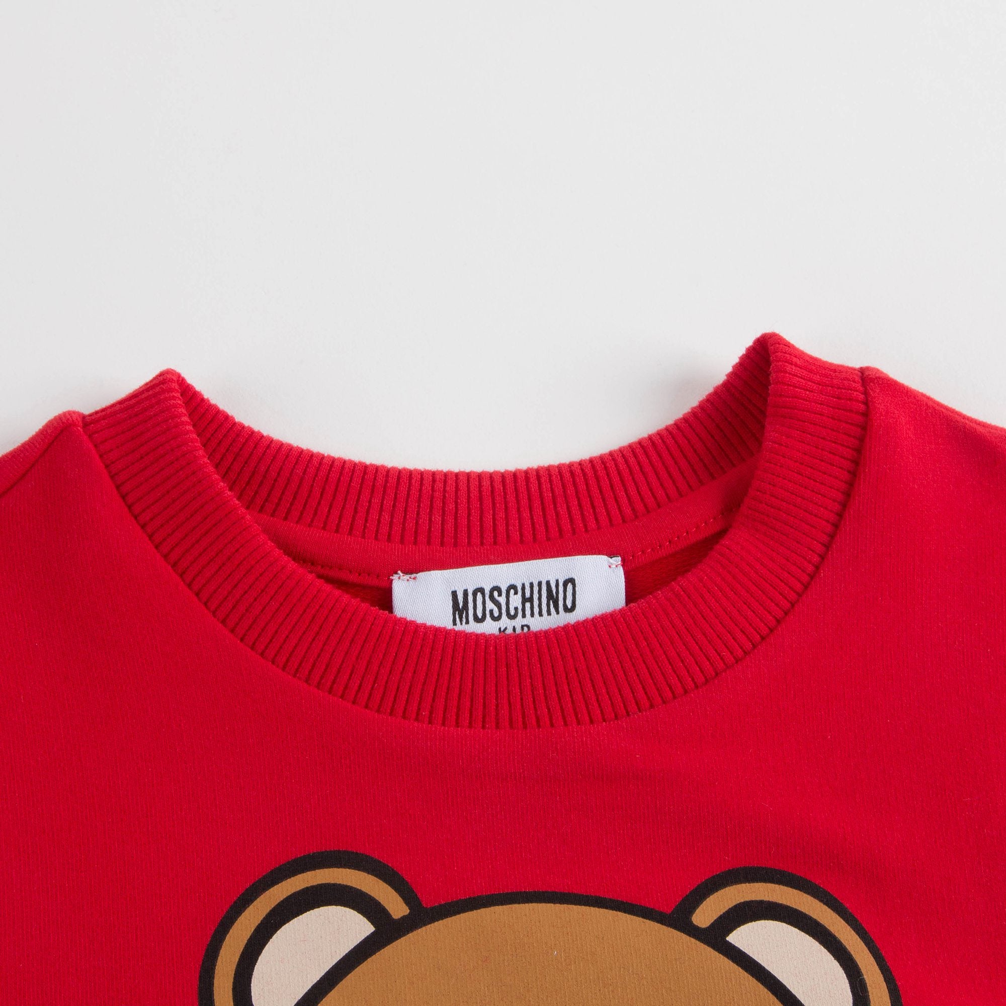 Girls Poppy Red Cotton Sweatshirt