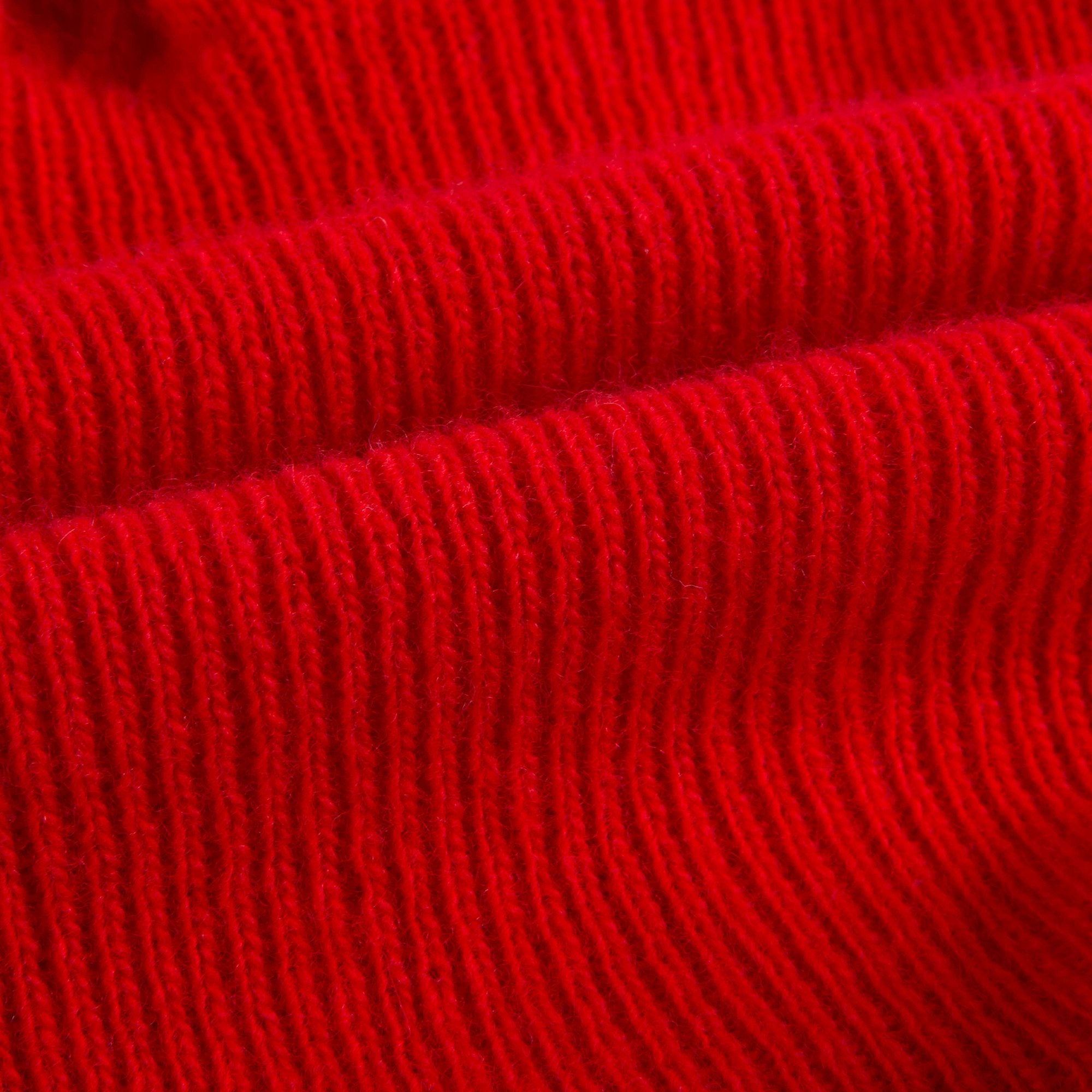 Baby Girls Poppy Red Wool Cardigan