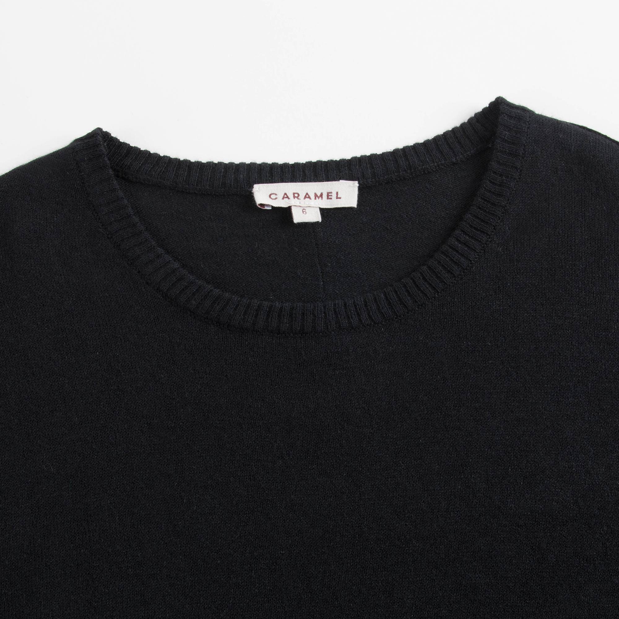 Girls Black Lotus Jumper