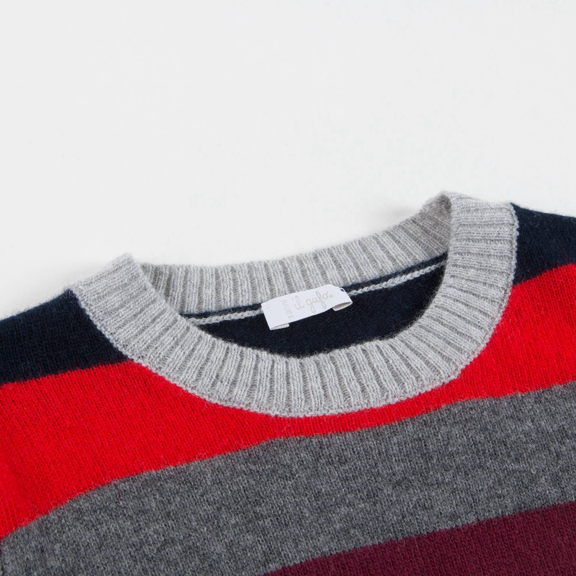 Boys Stripe Wool Sweater