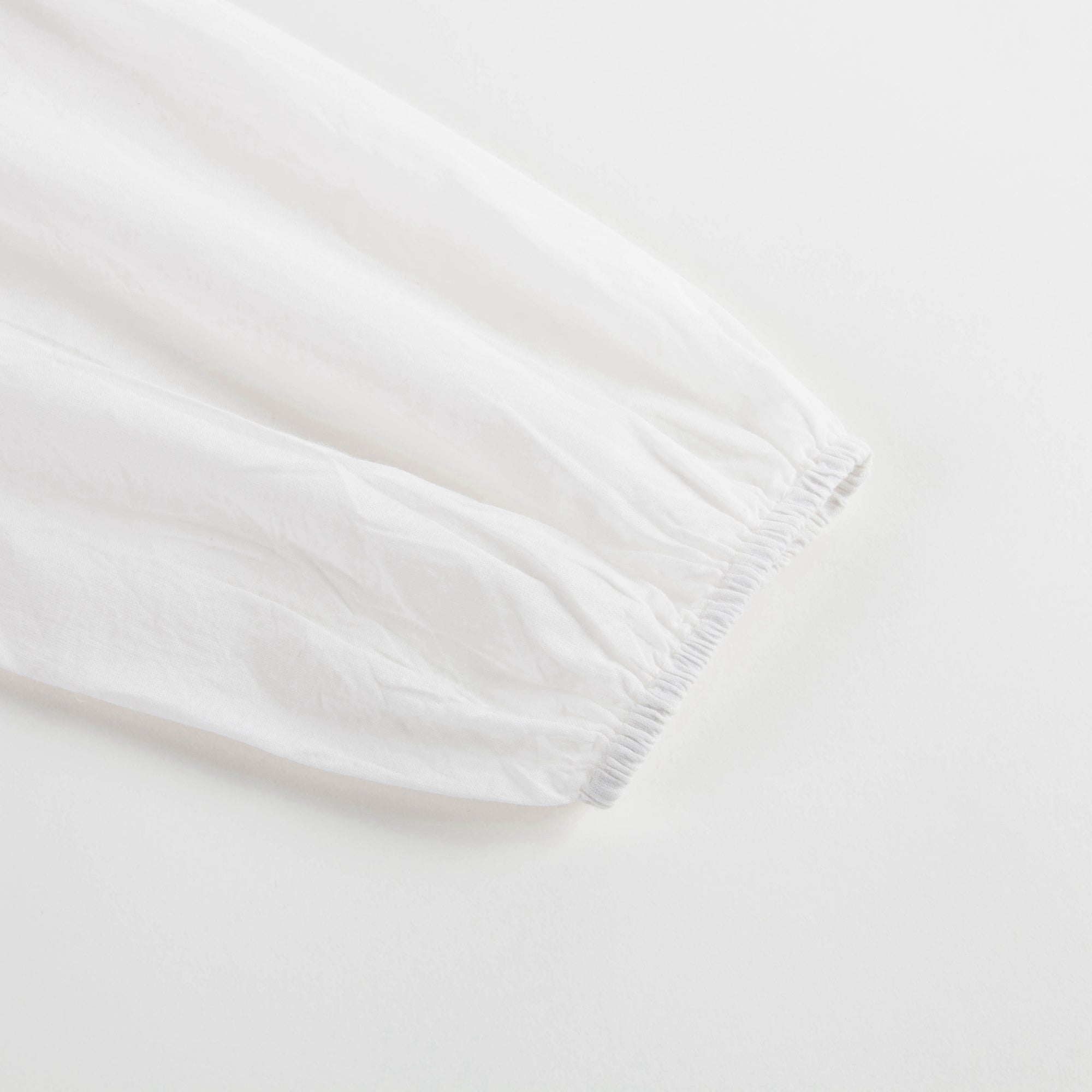 Girls White Cotton Hydrangea Blouse