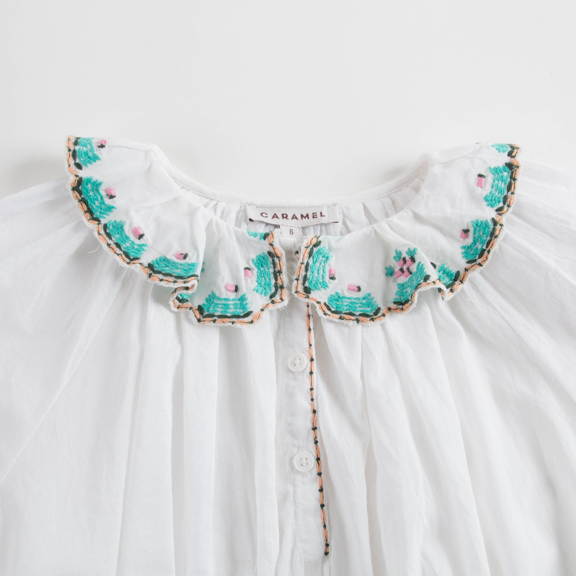 Girls White Portea Dress