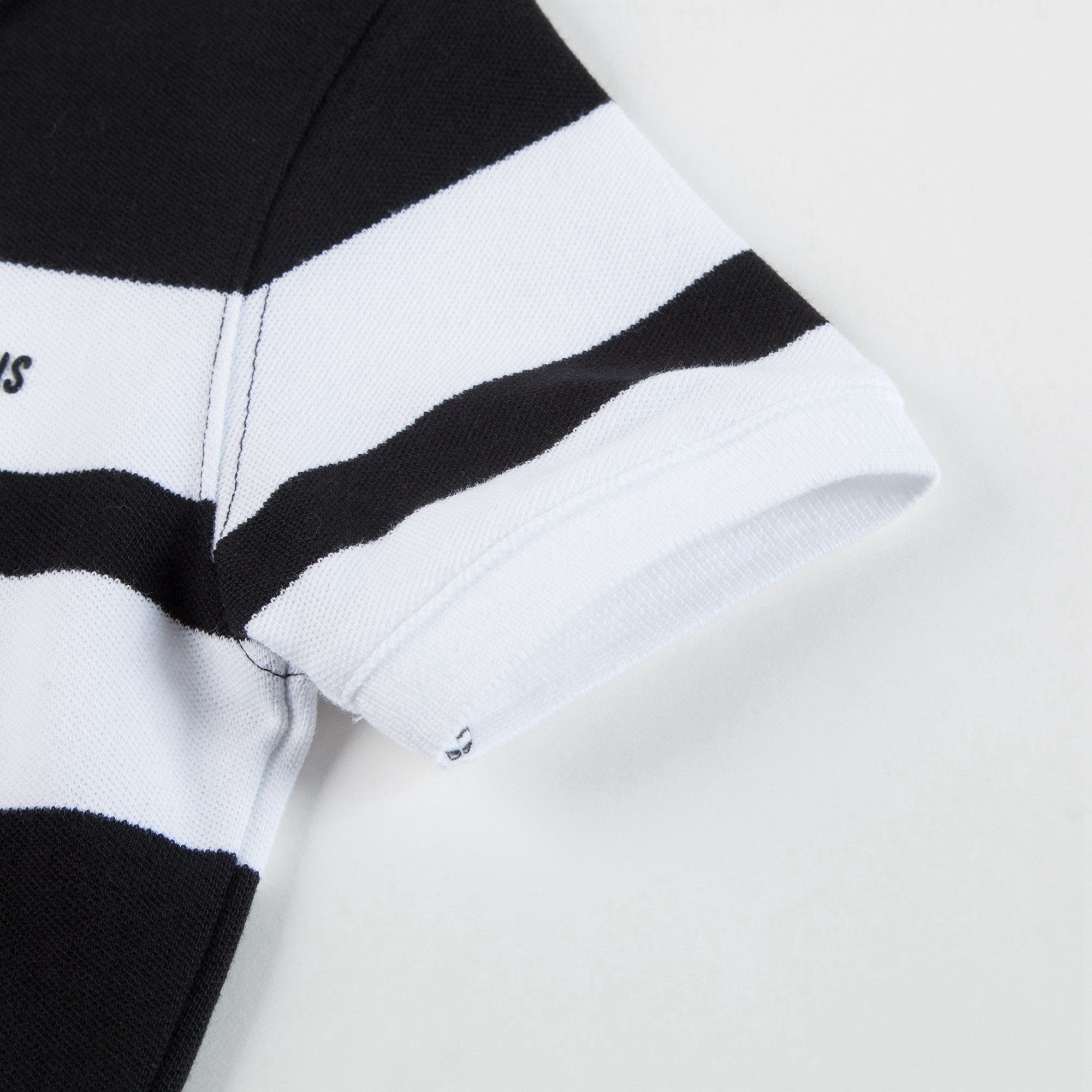 Boys Black & White Logo Polo Shirt