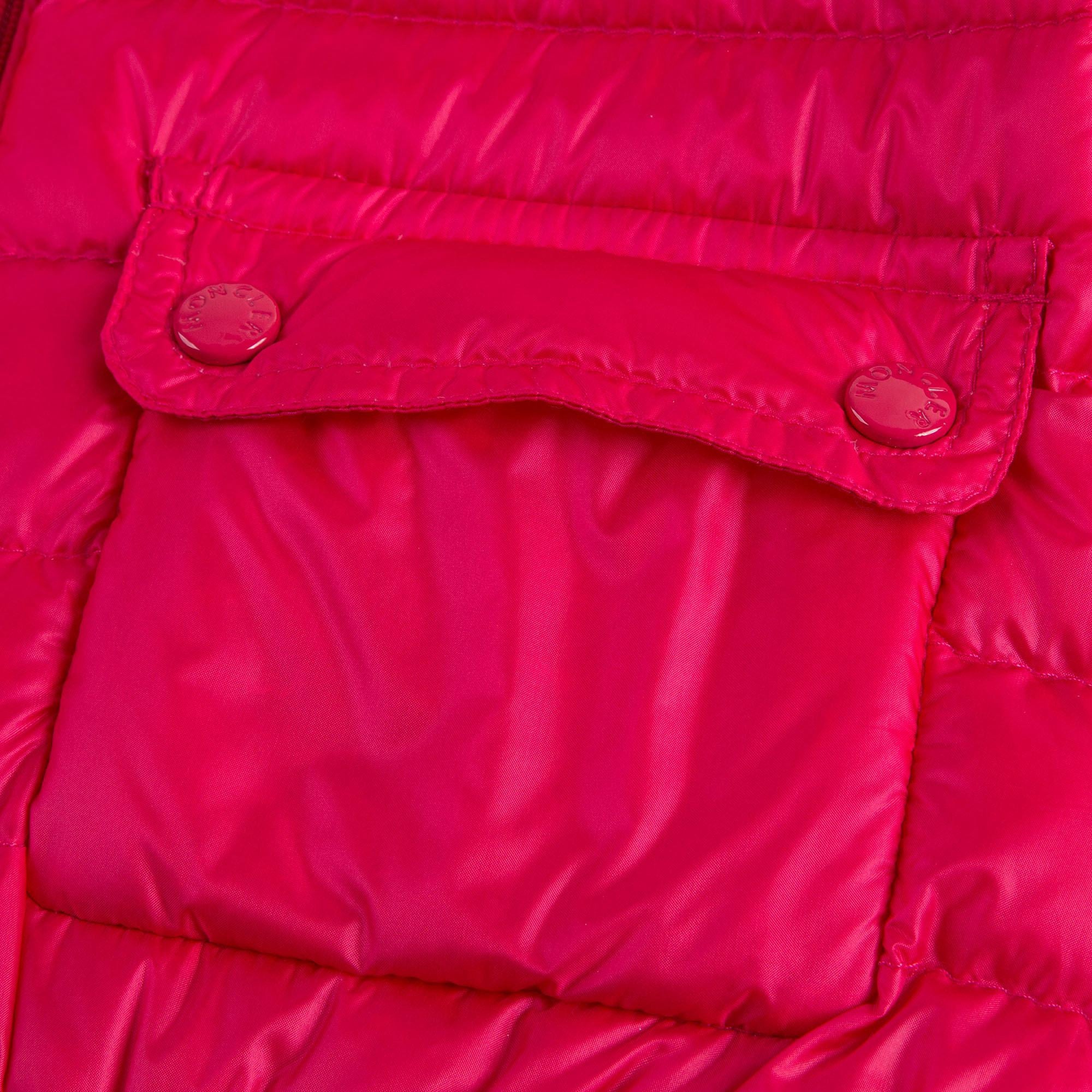 Girls Fuchsia "Lans"Down Padded Jacket