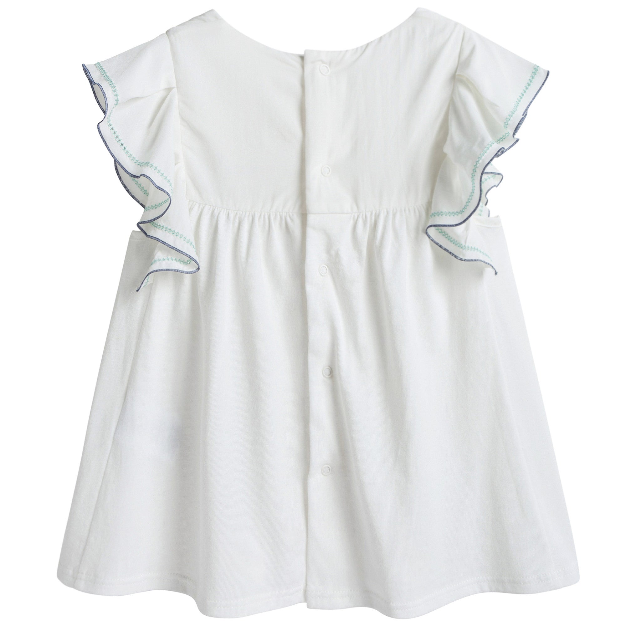 Baby Girls White Jersey Top