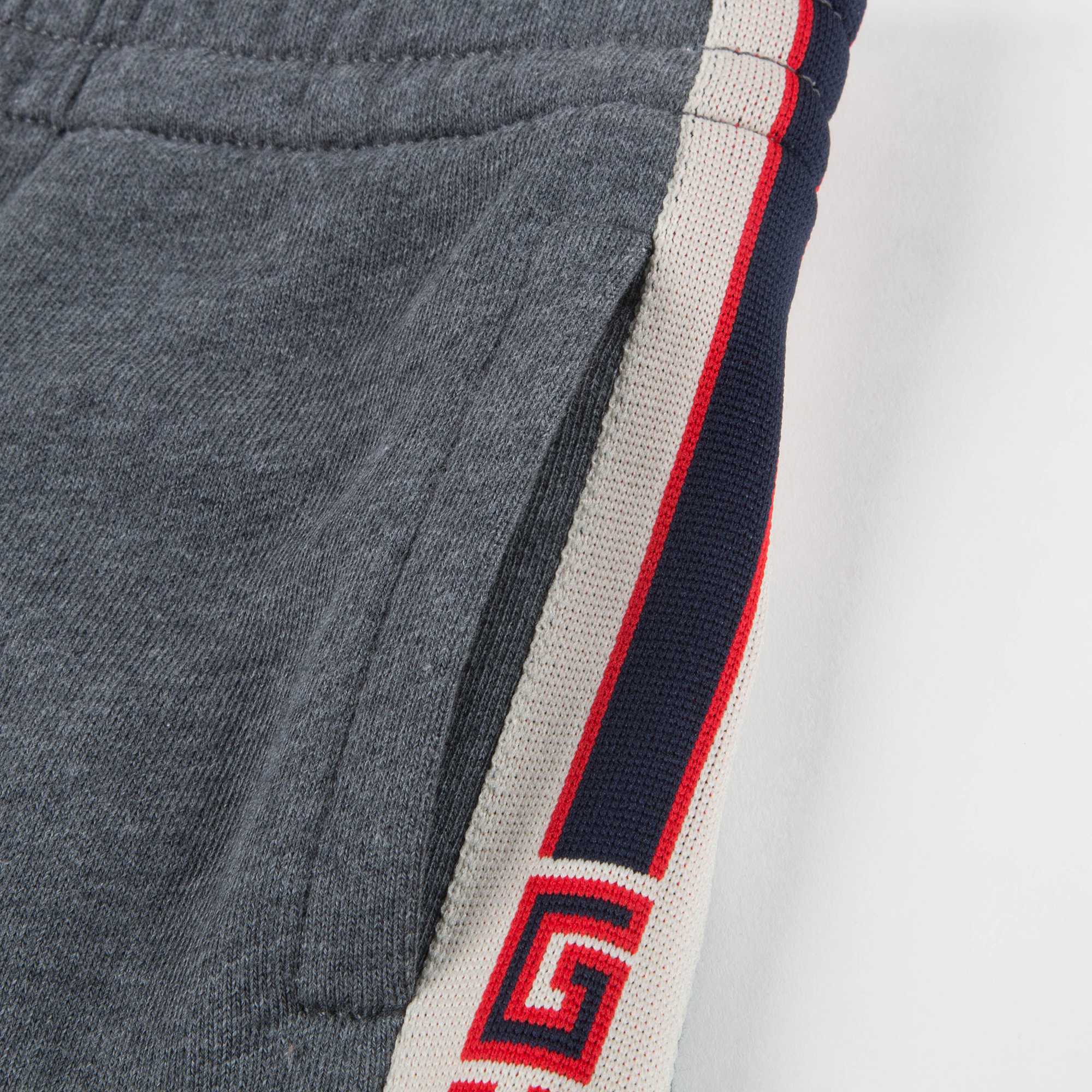 Boys Grey Logo Cotton Shorts