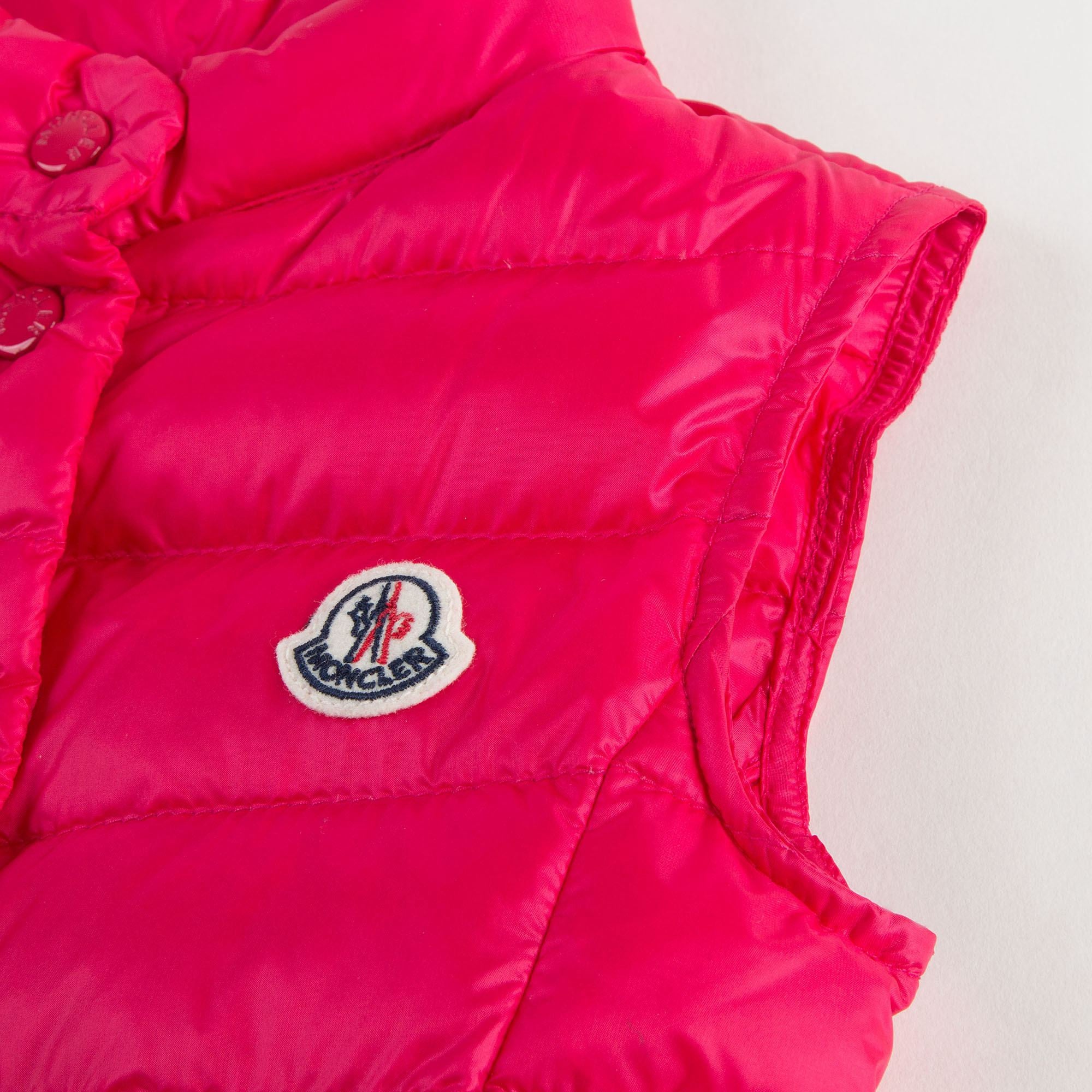 Girls Fuchsia "Liane"Down Padded Gilet