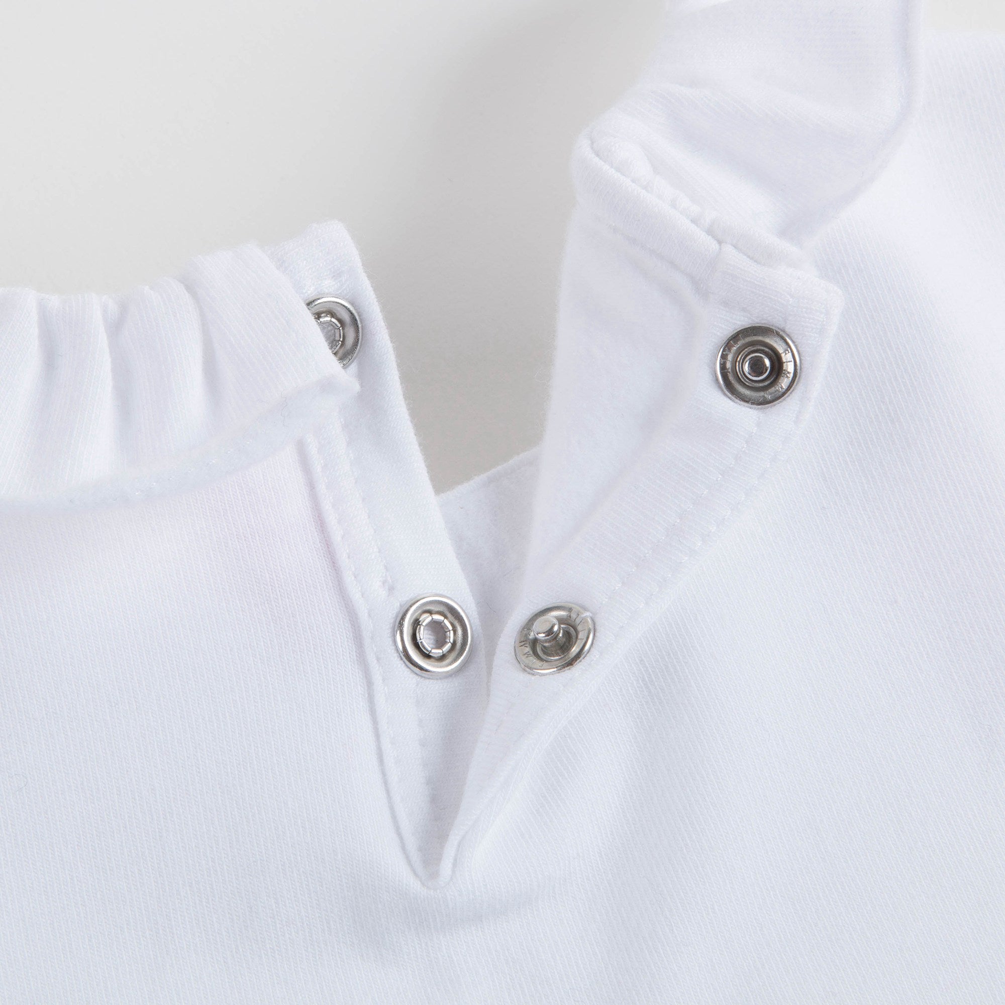 Girls White Cotton T-shirt