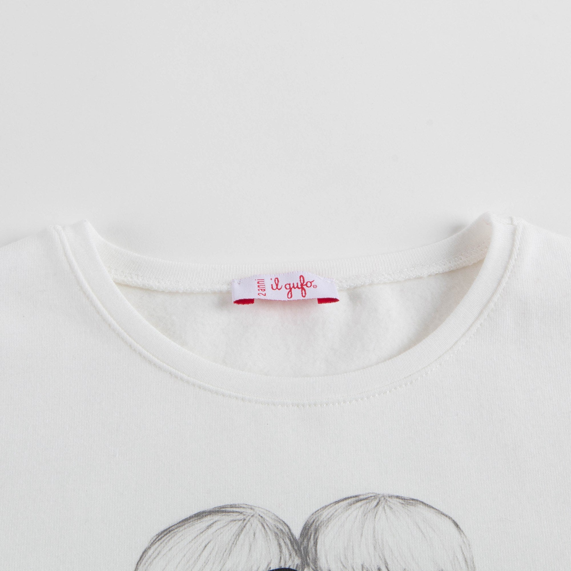 Baby Girls Milk & Red Cotton T-shirt