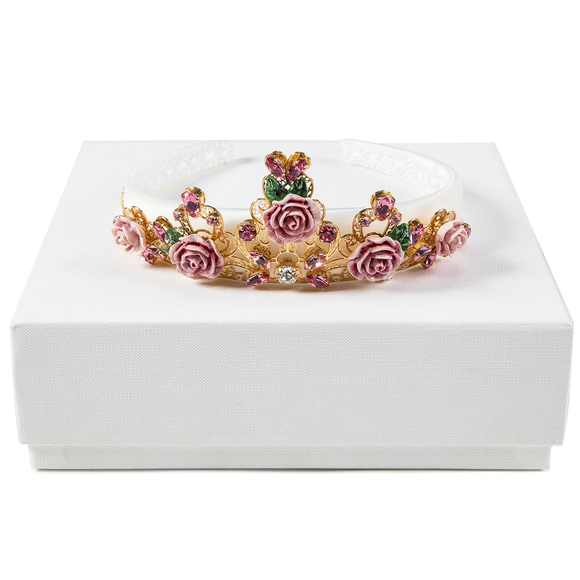 Girls Rose Gold Crown Headband