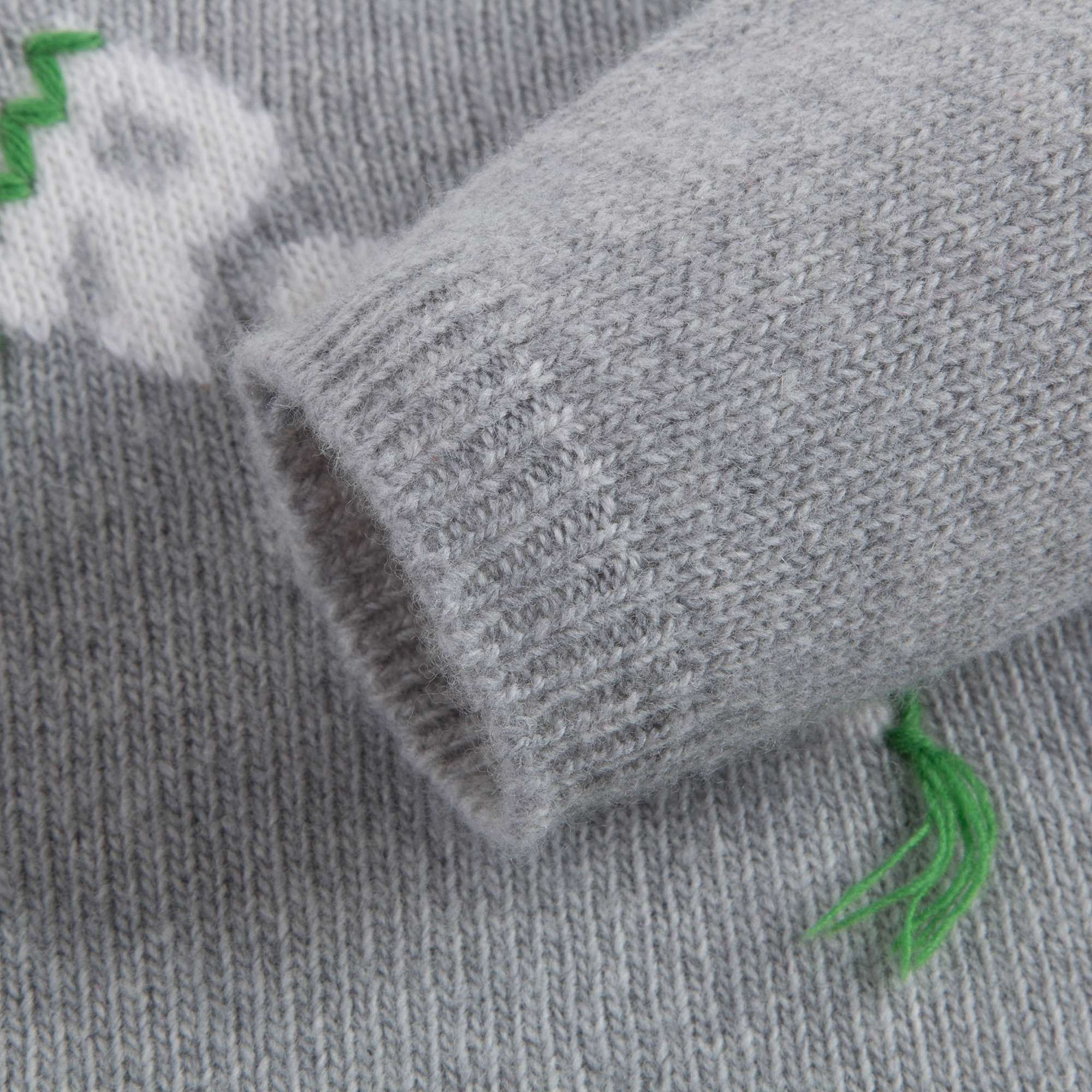 Girls Grey Wool Sweater