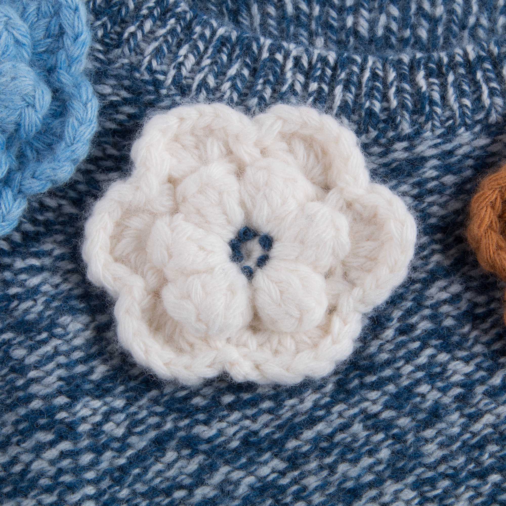 Girls Ink Blue Wool Sweater