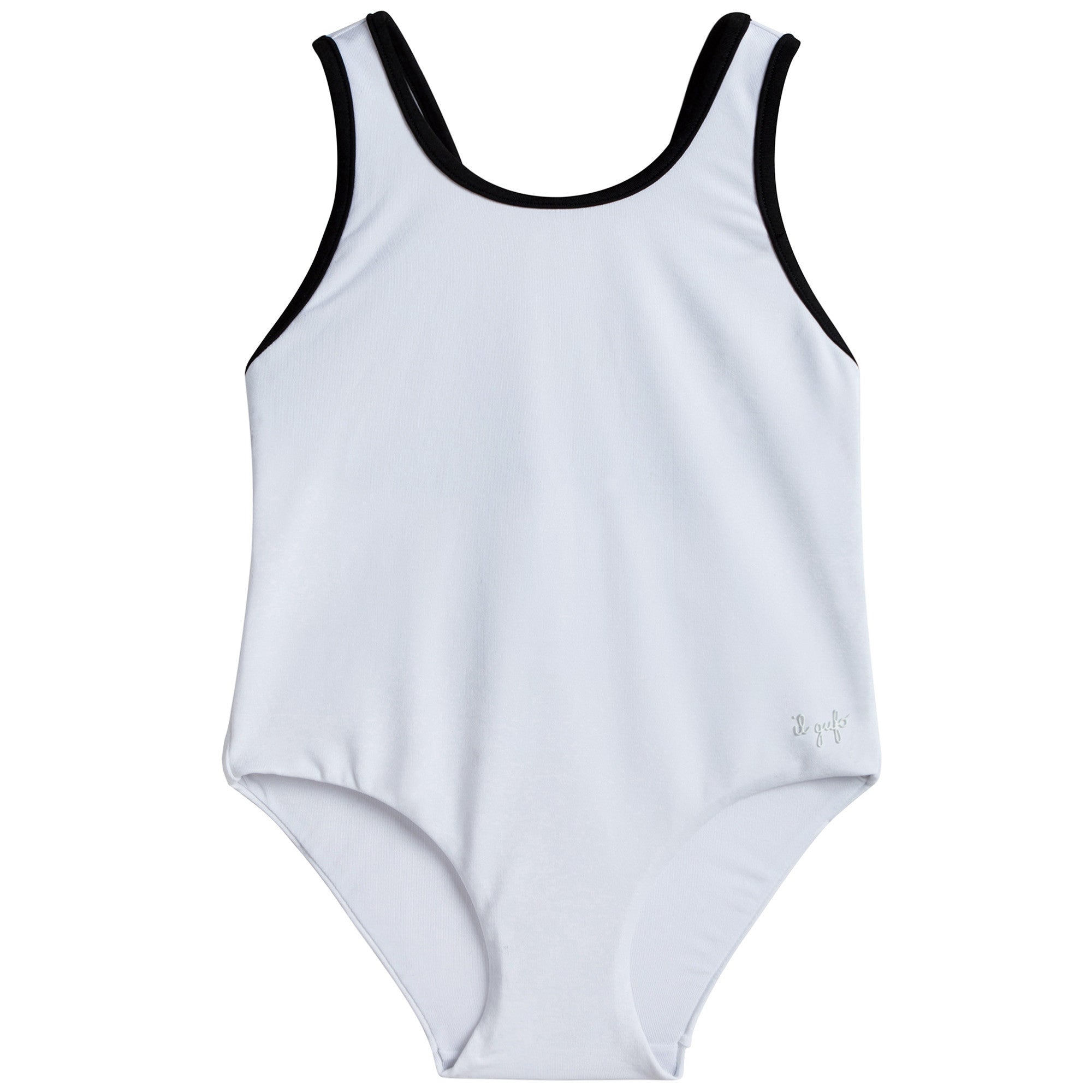 Girls White One-Piece Swimsuit