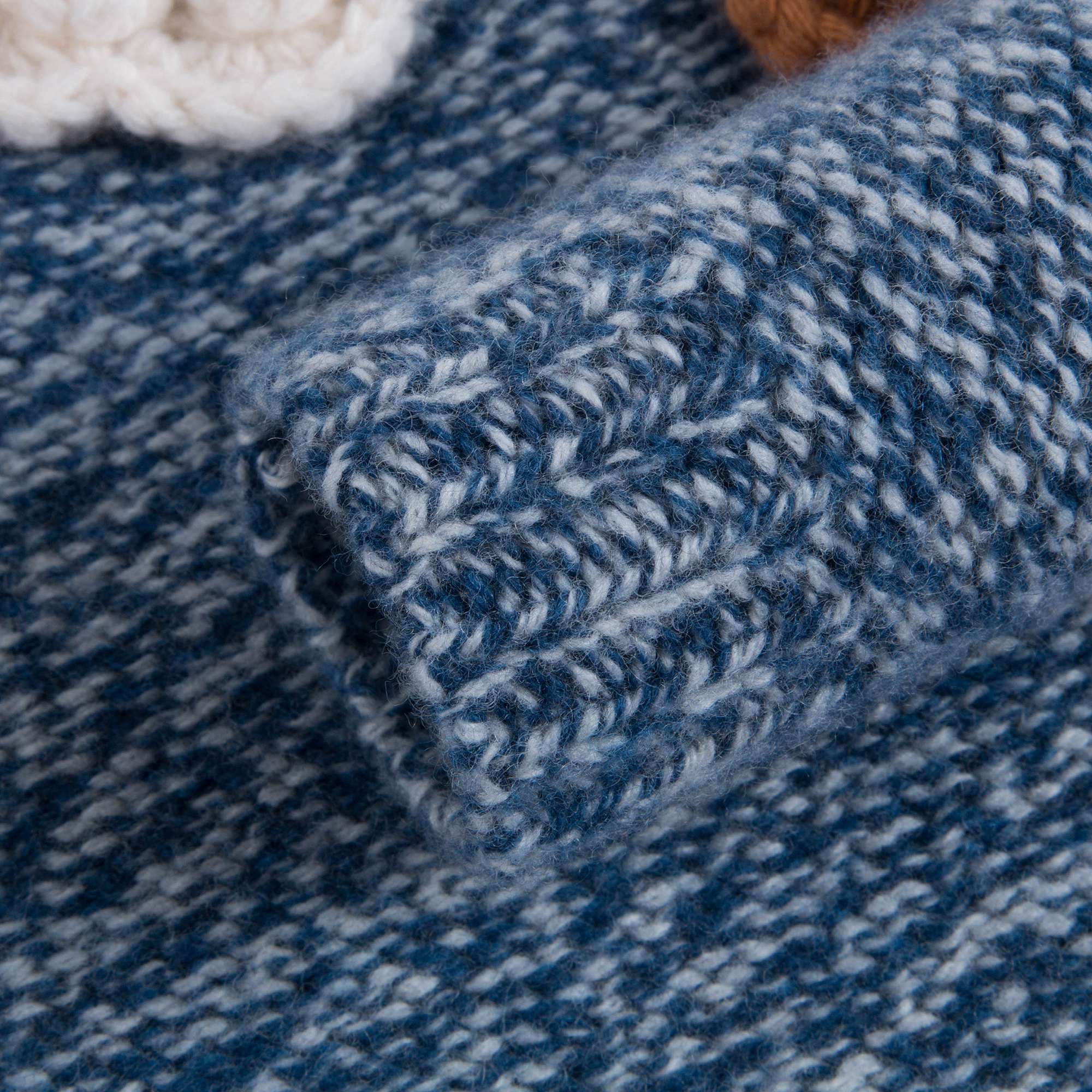 Girls Ink Blue Wool Sweater