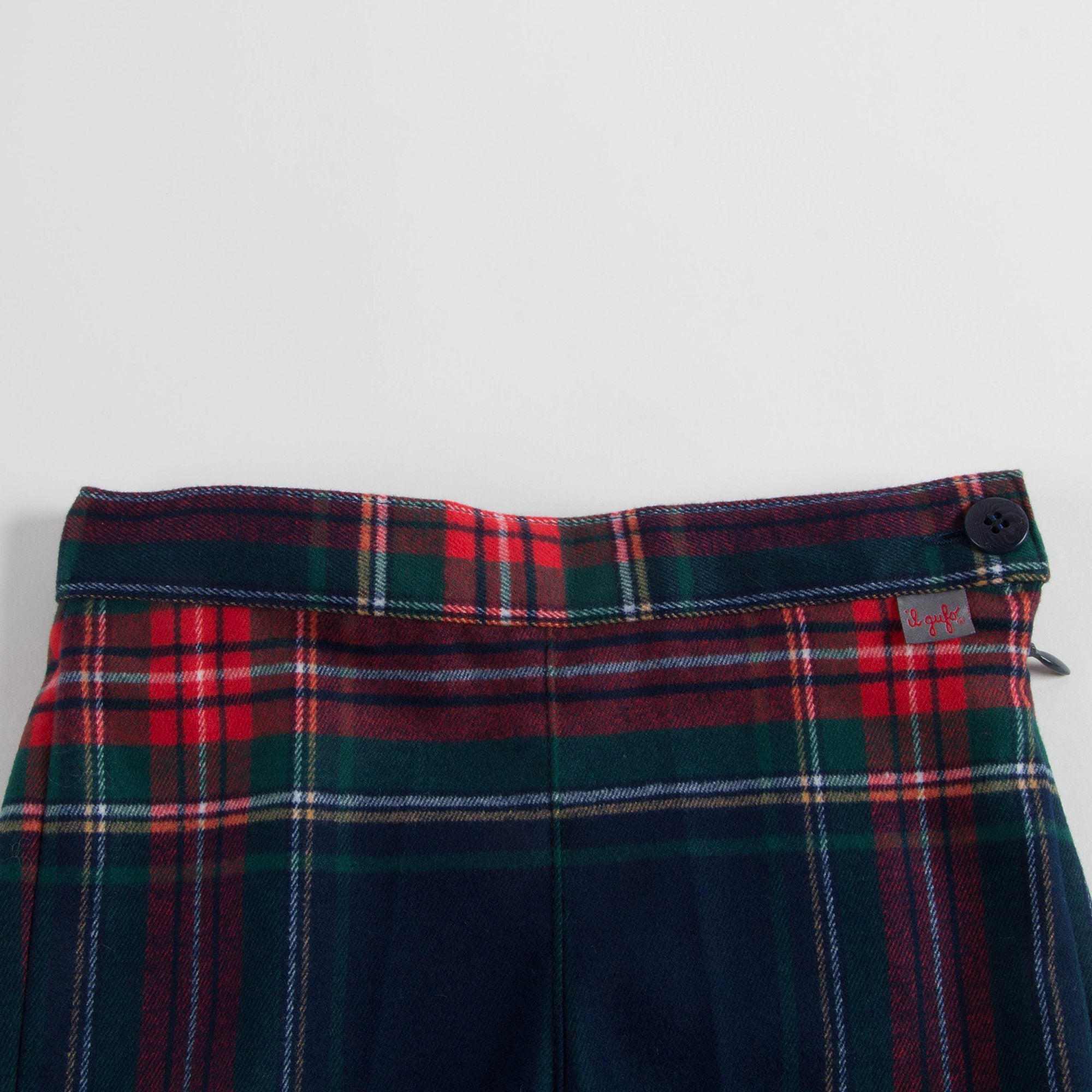 Girls Night Blue Check Trousers