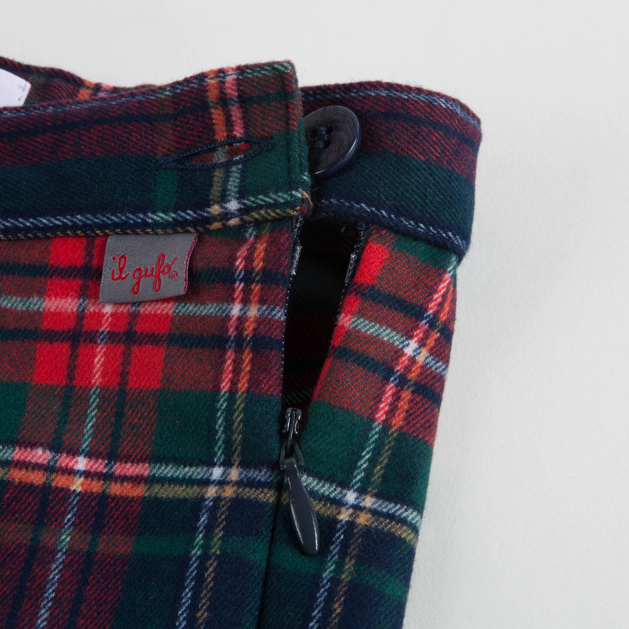 Girls Night Blue Check Trousers