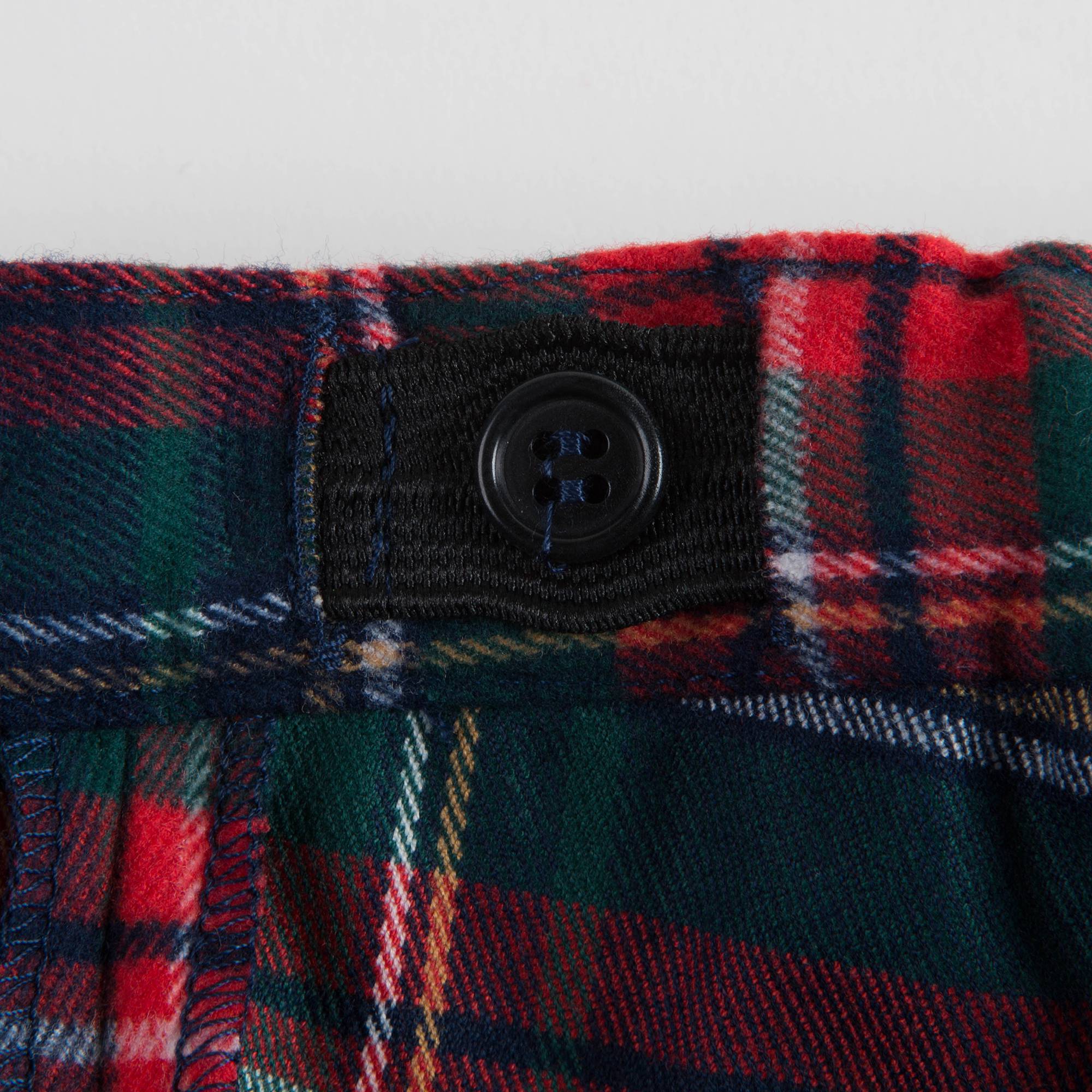 Girls Night Blue Check Trousers
