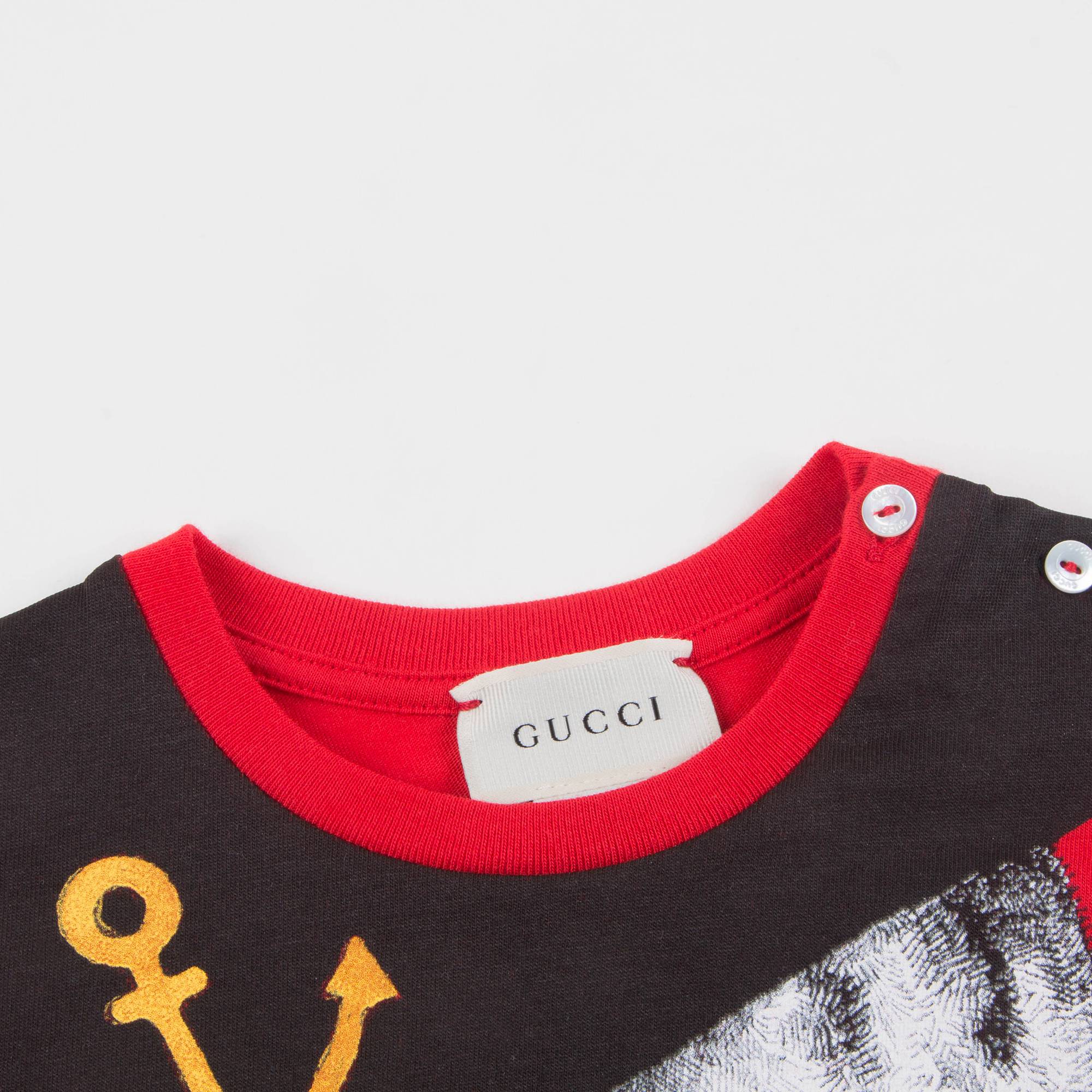 Baby Girls Red Cat T-shirt