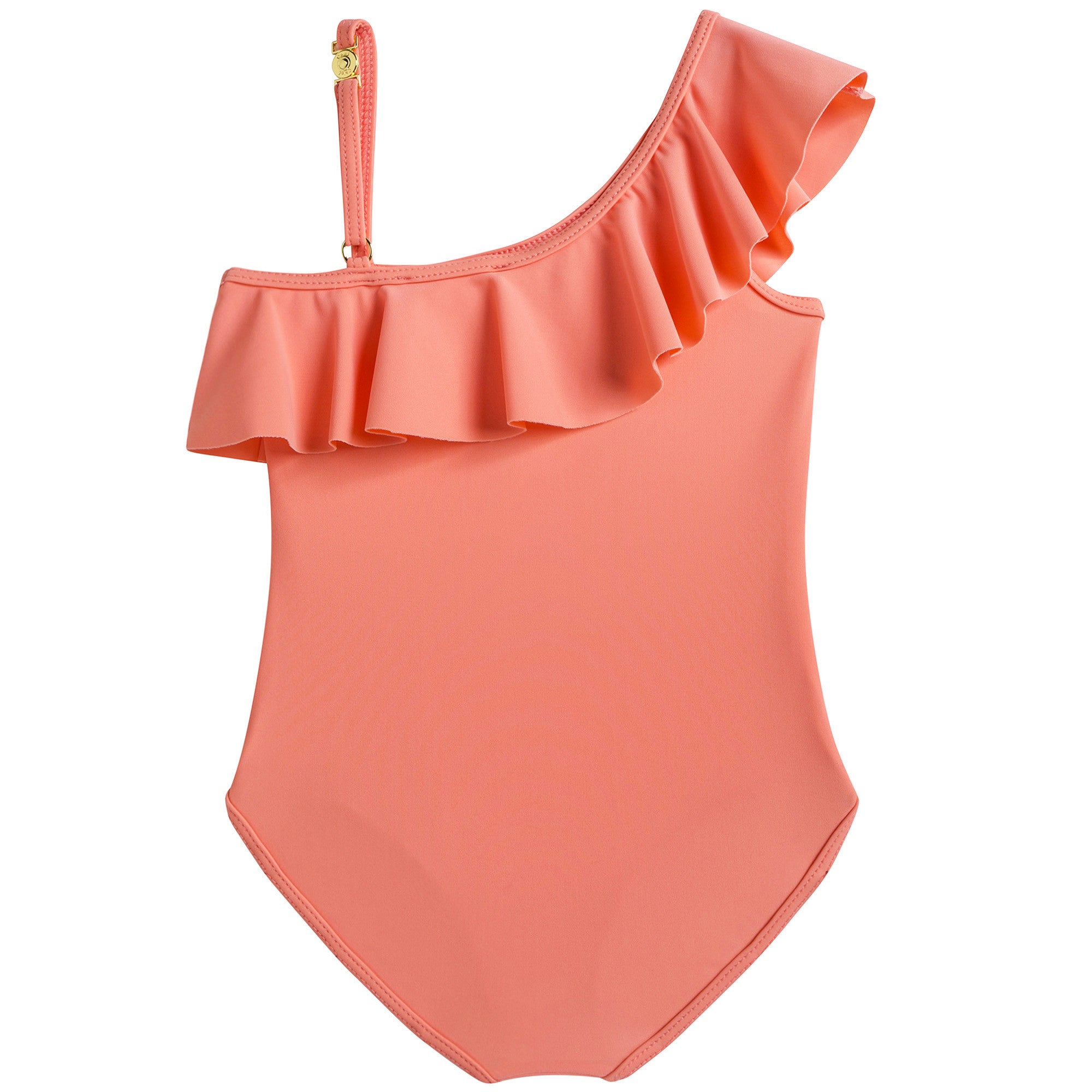 Girls Pale Orange Swimsuit