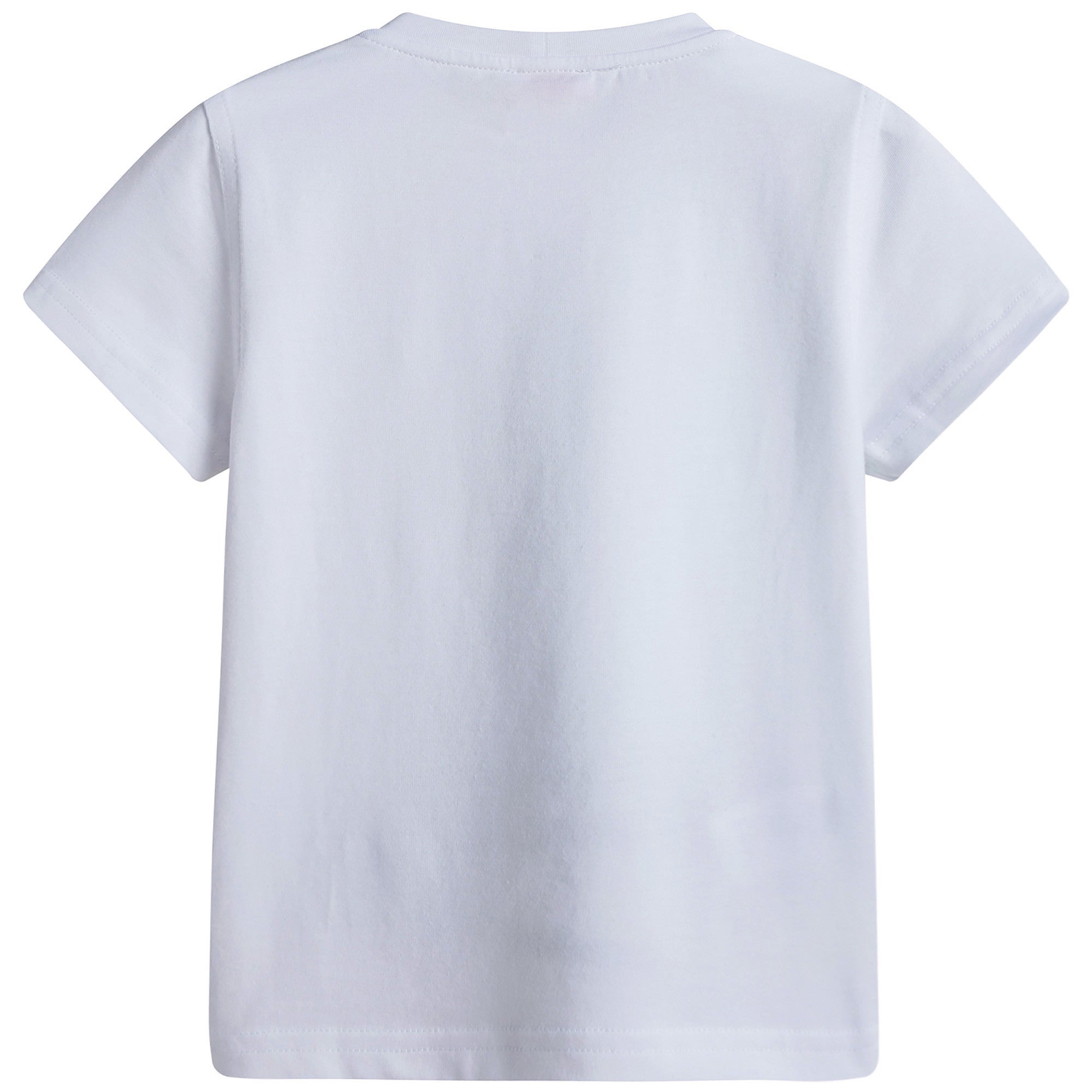 Boys White Cotton Jersey T-Shirt