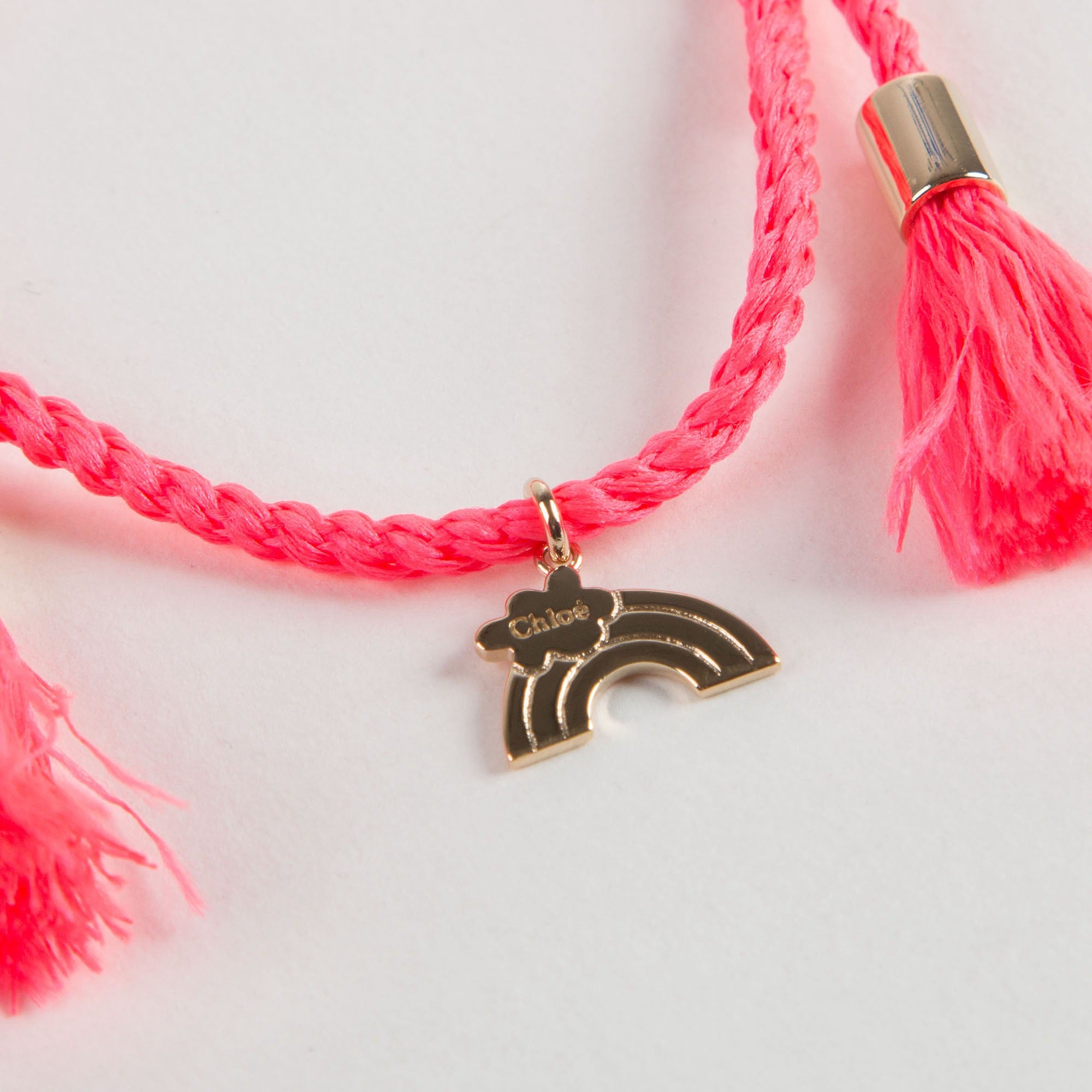 Girls Pink Bracelet with Charms