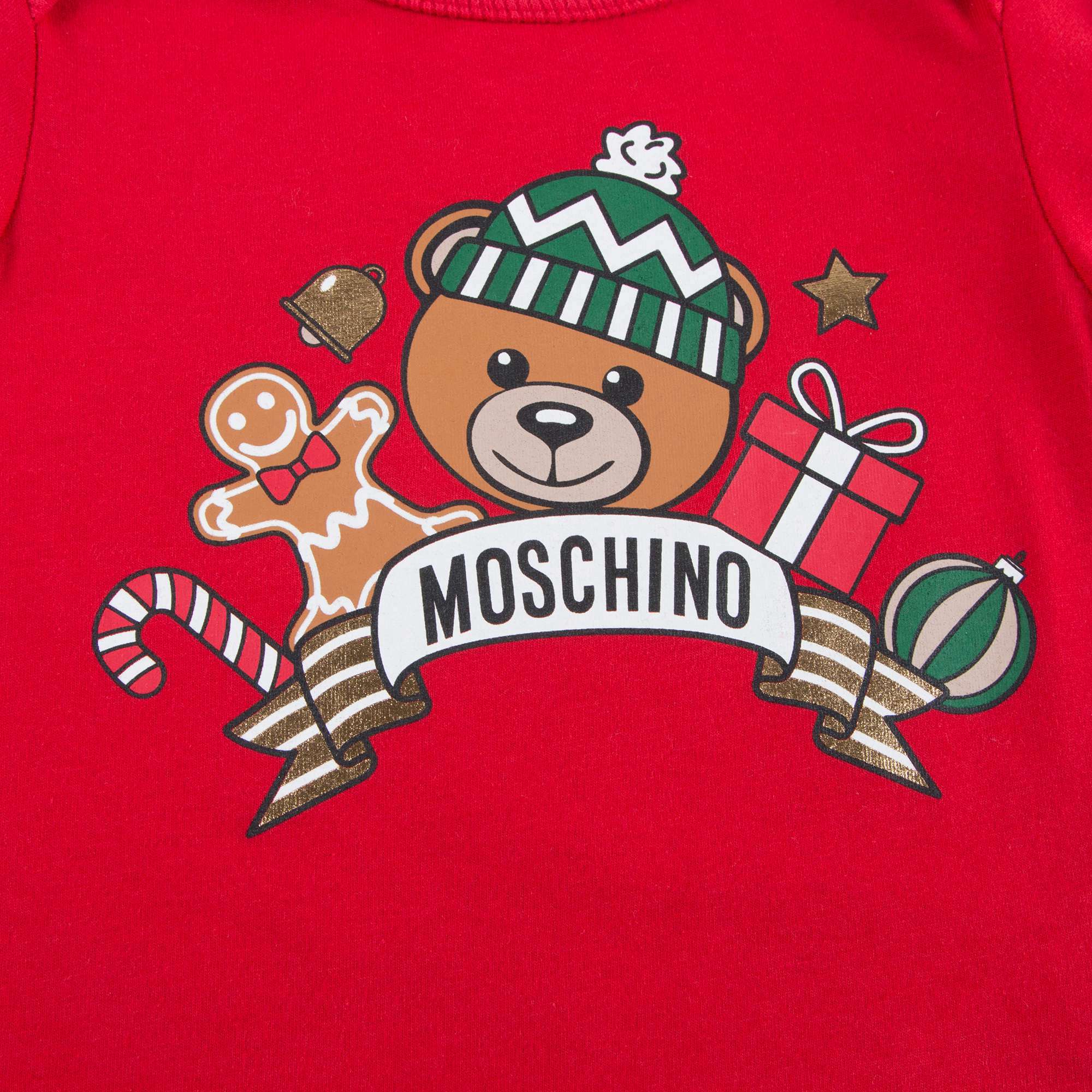 Baby Red Teddy Printed T-shirt