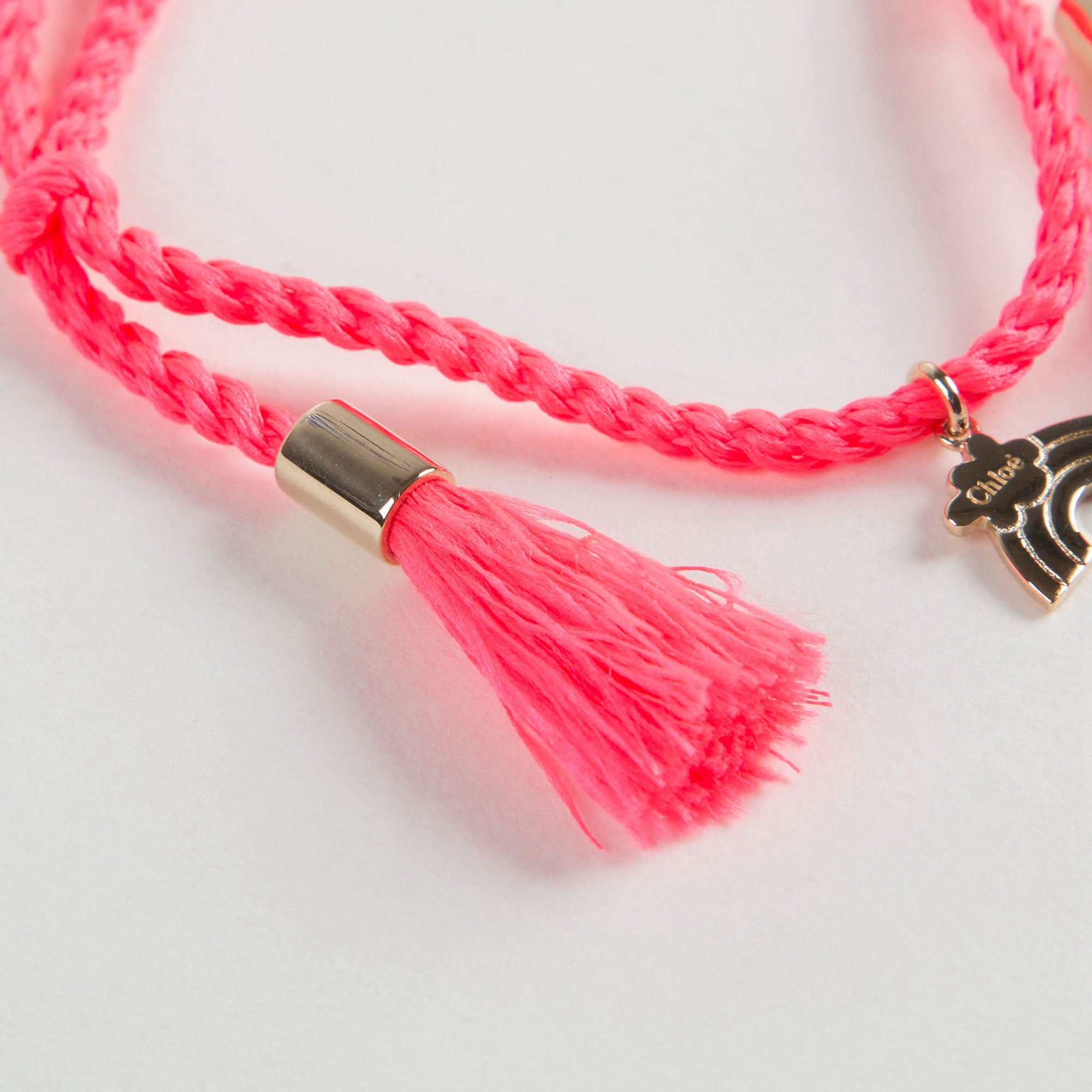 Girls Pink Bracelet with Charms
