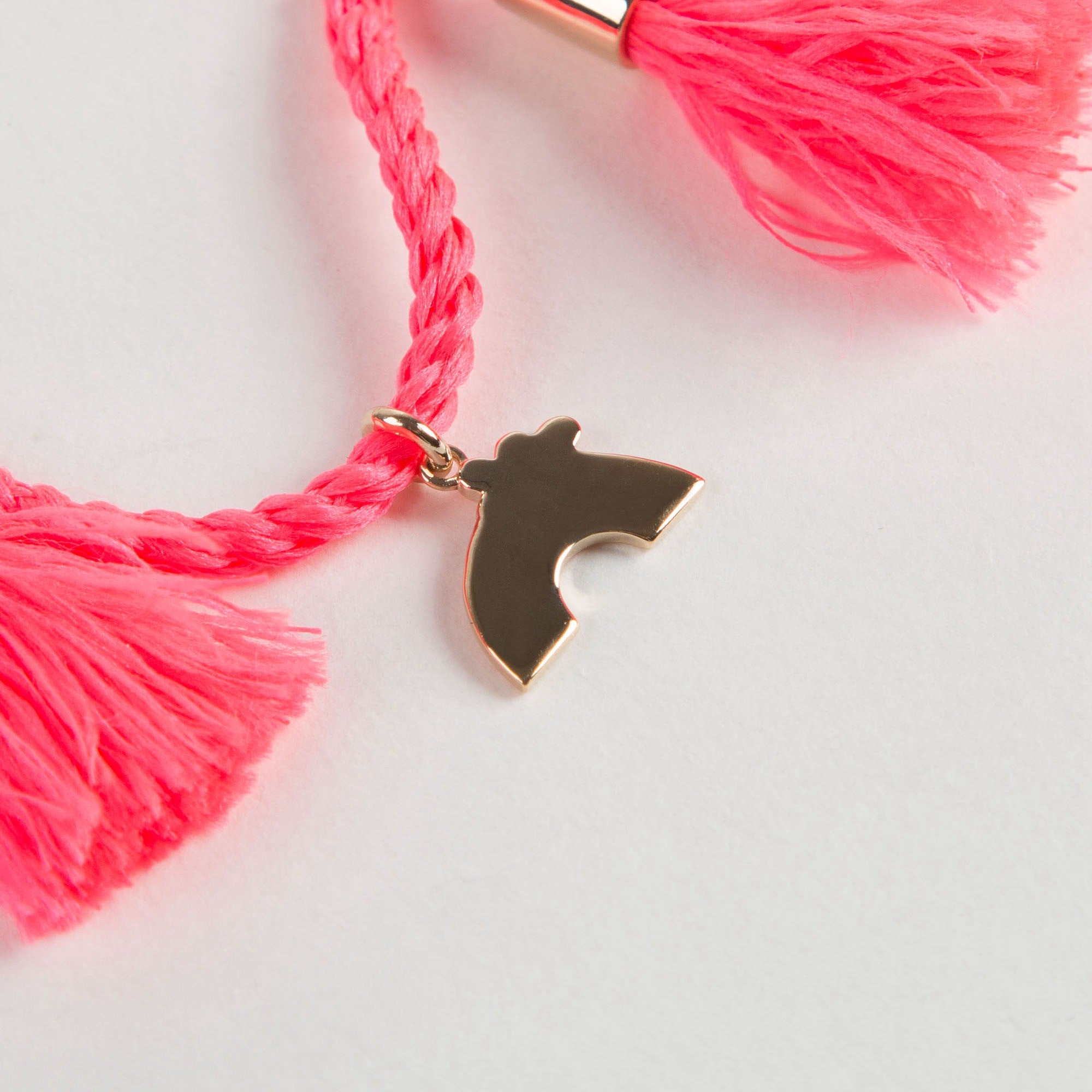 Girls Pink Bracelet with Charms