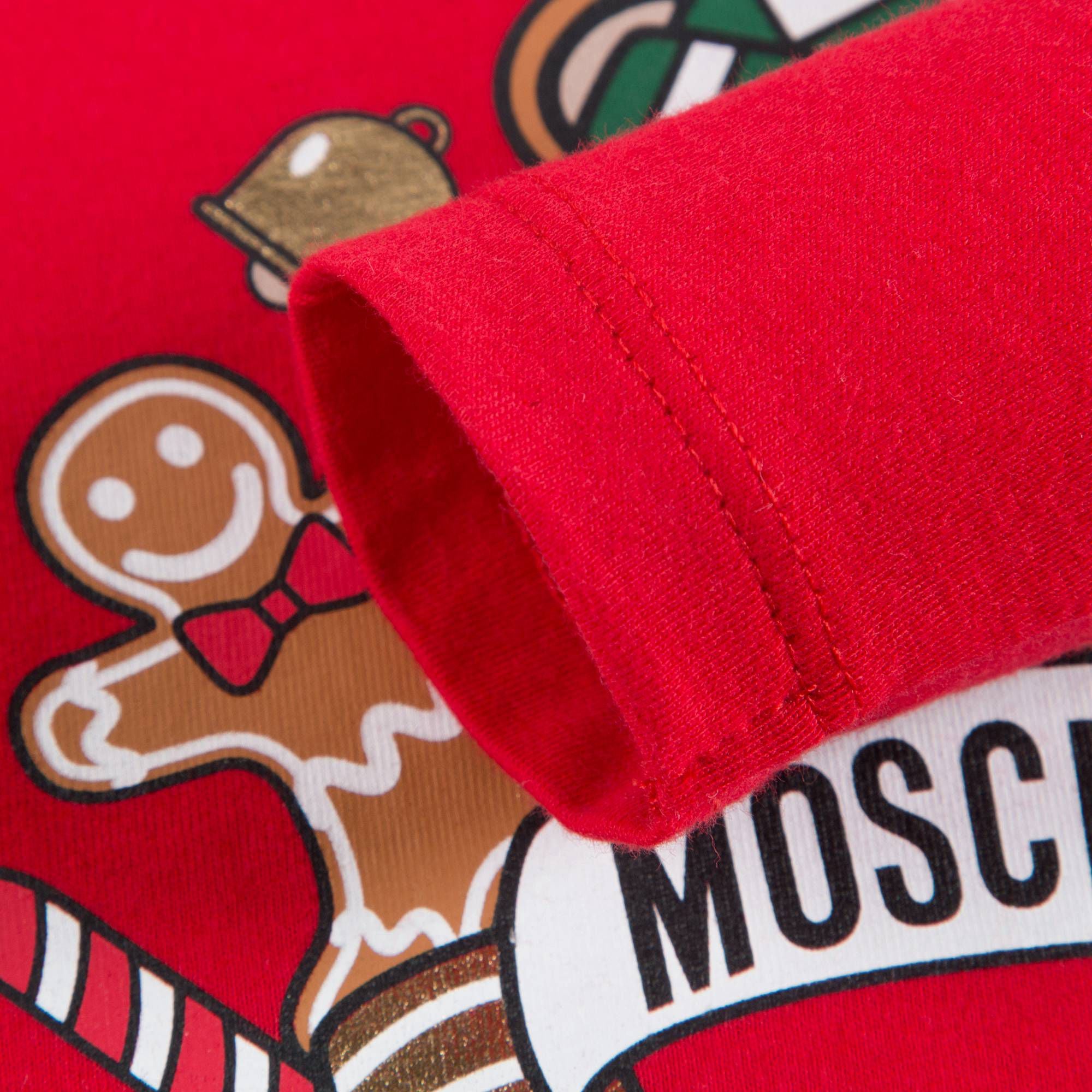 Baby Red Teddy Printed T-shirt