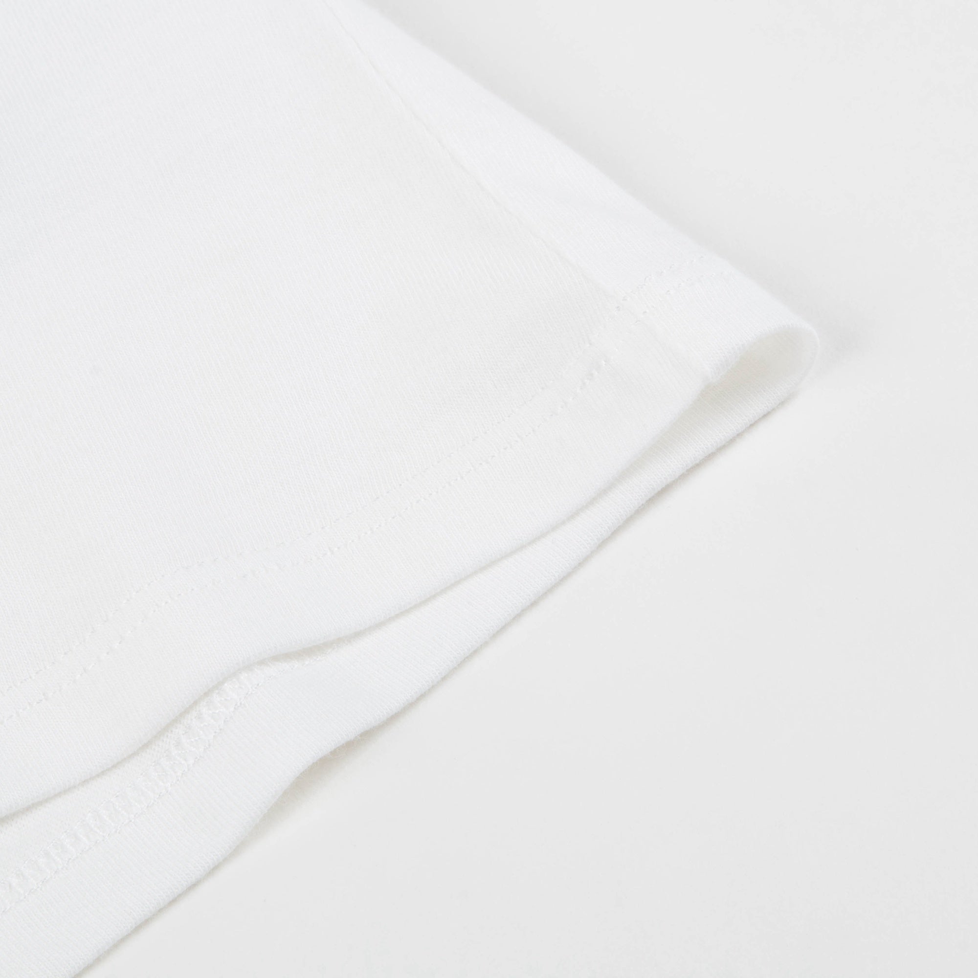 Girls White Logo Cotton T-shirt