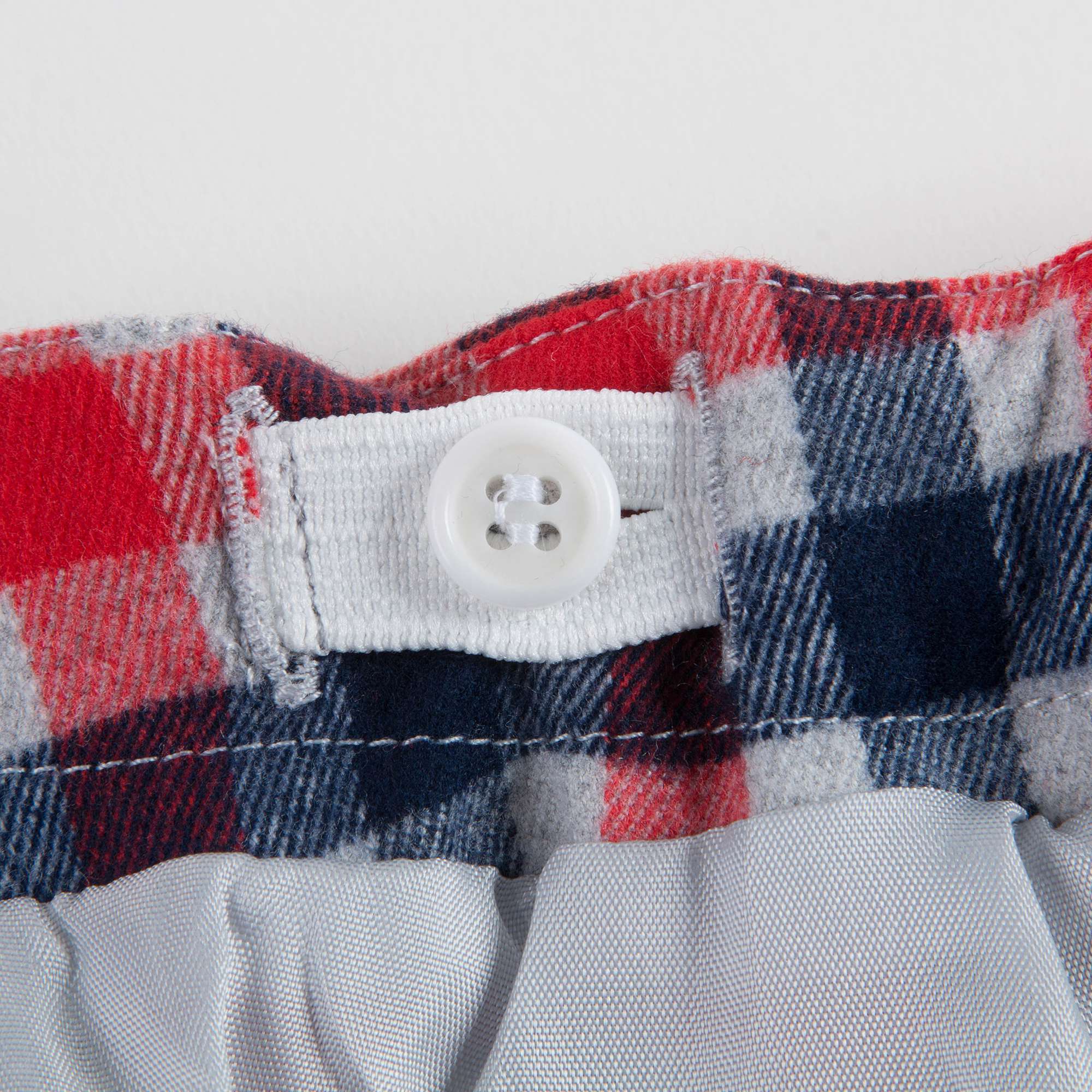 Girls Poppy Red Check Skirt