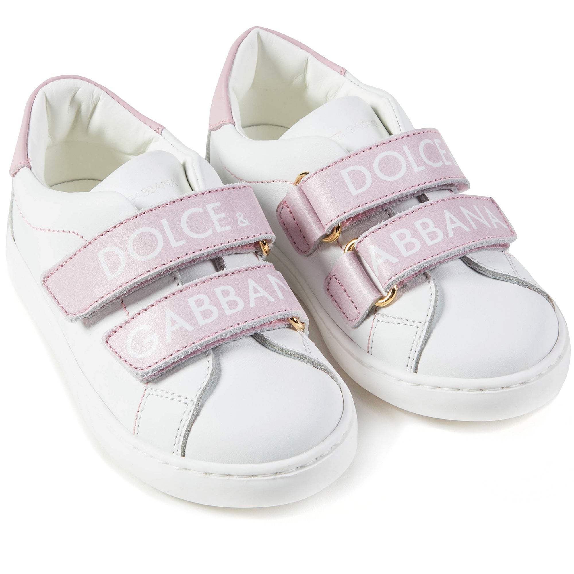 Baby  Girls  White  Pink  Logo  Shoes