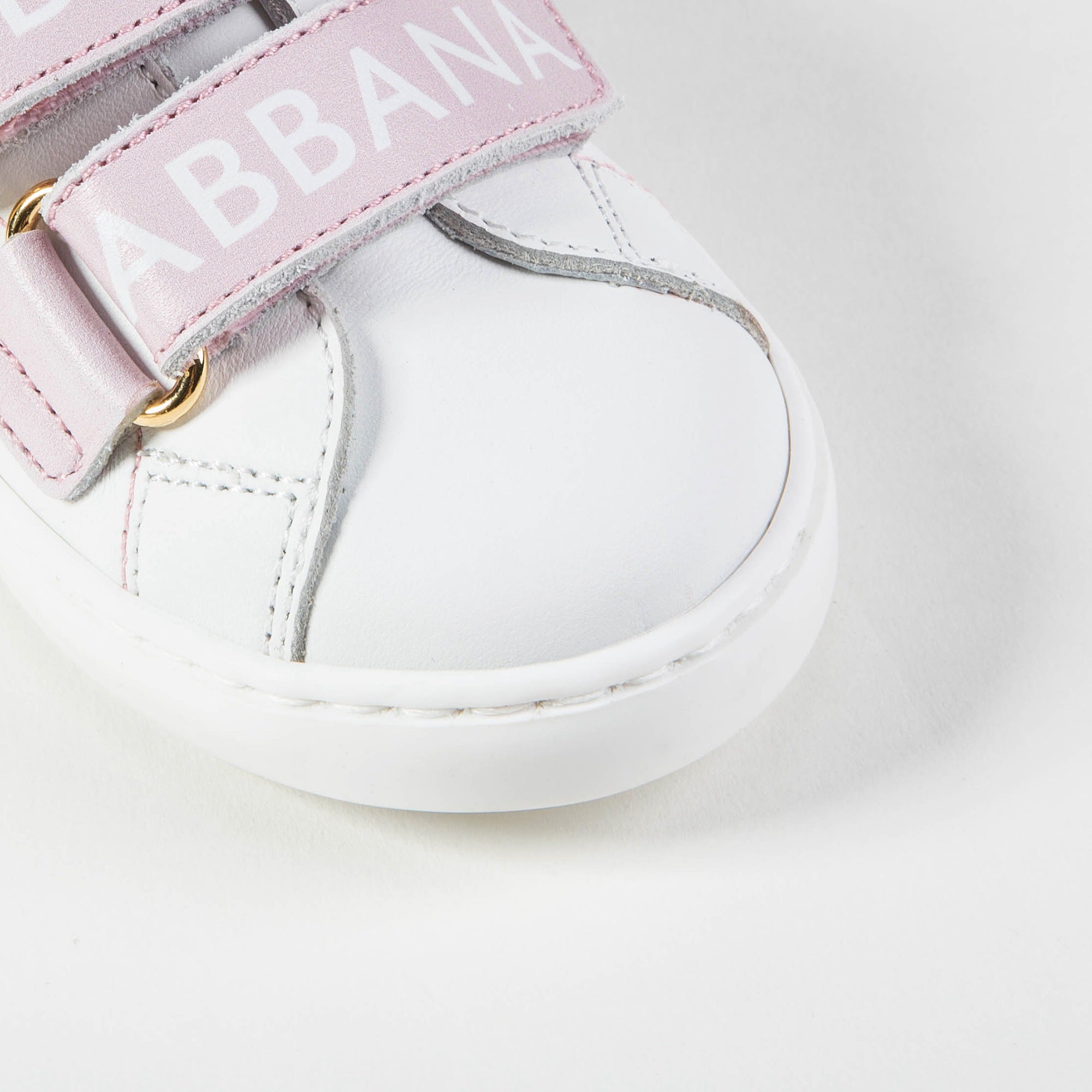 Baby  Girls  White  Pink  Logo  Shoes