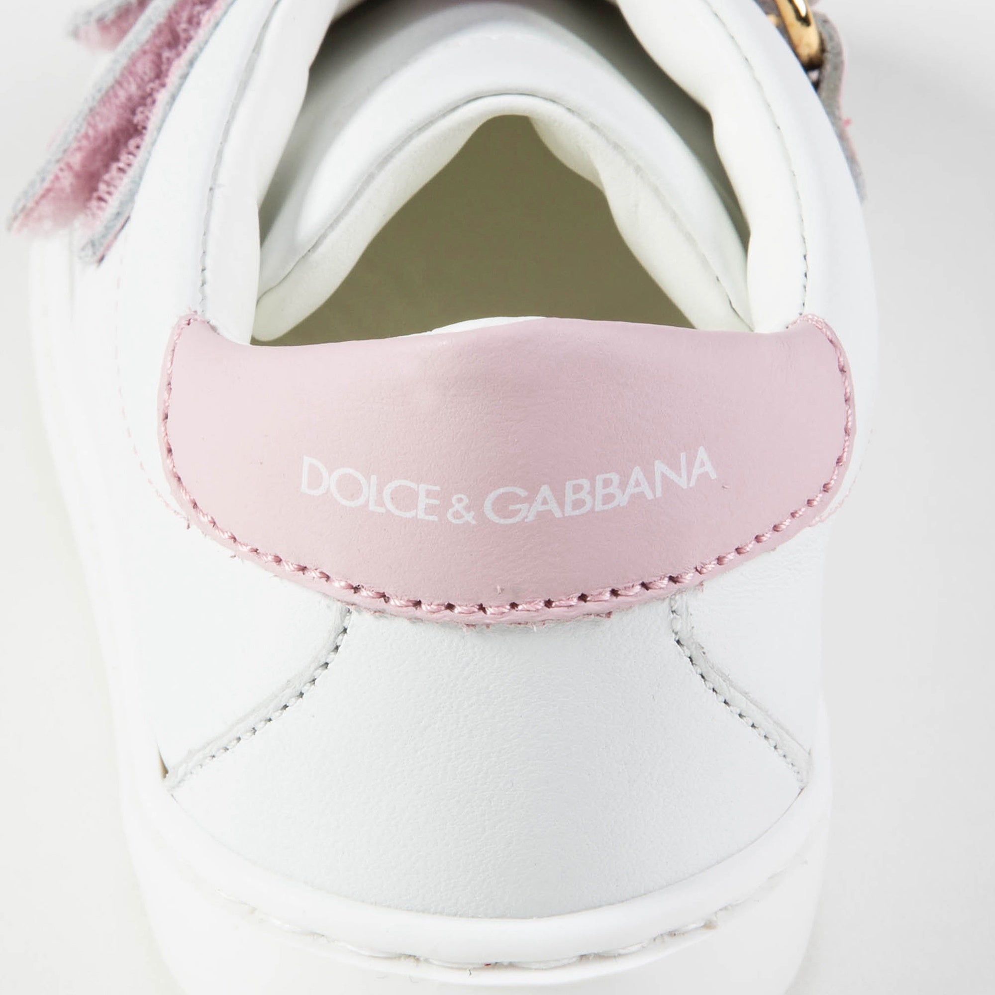 Baby  Girls  White  Pink  Logo  Shoes