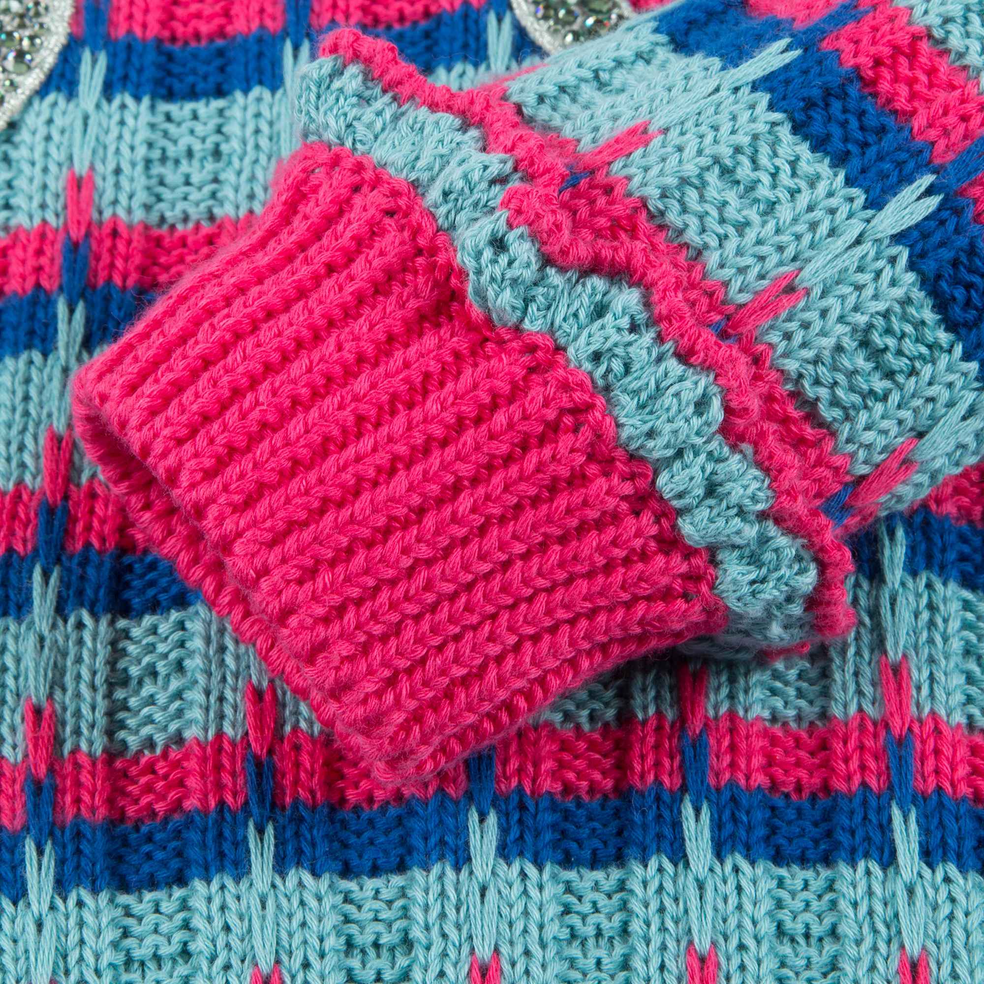 Girls Color Striped Sweater