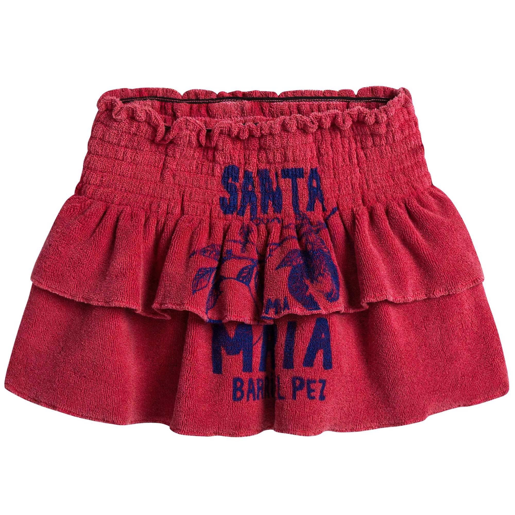 Girls Red "Santa Maria" Skirt