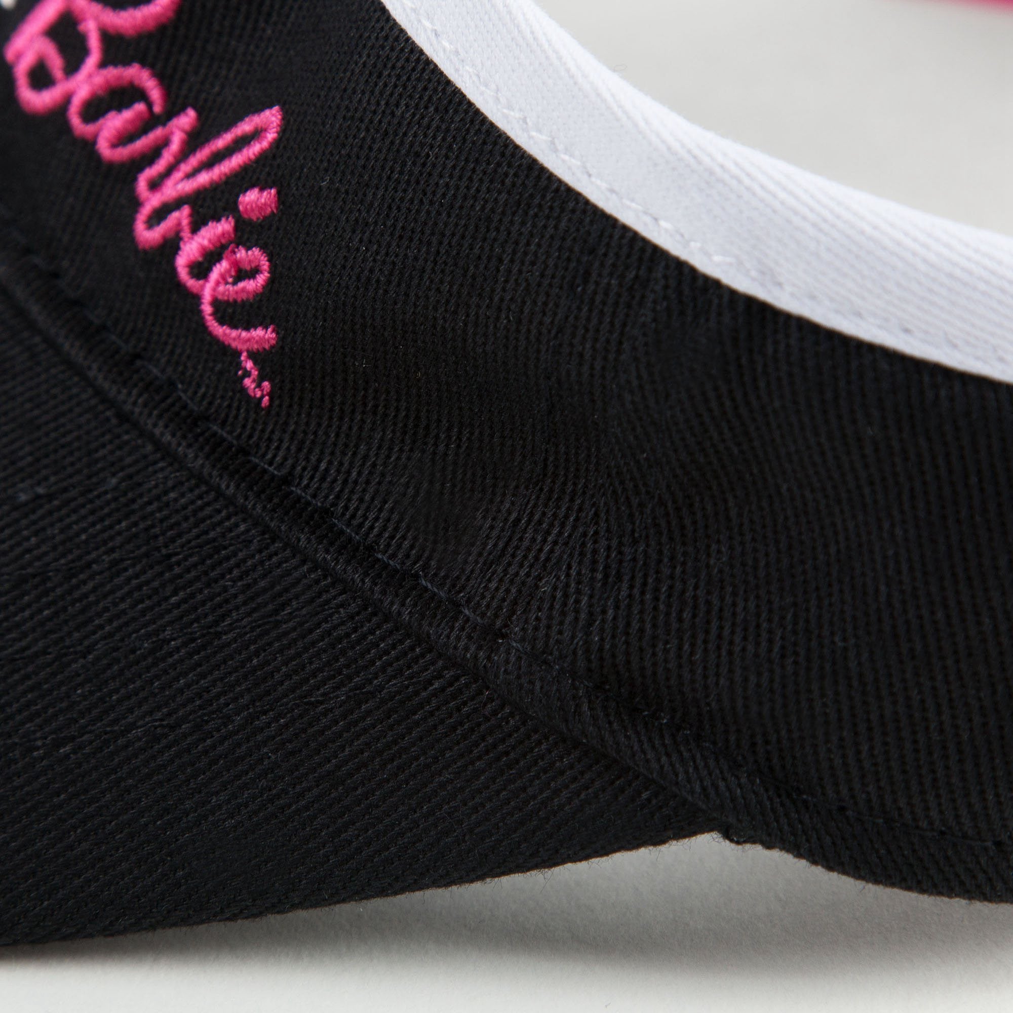 Girls Black Logo Sunhat