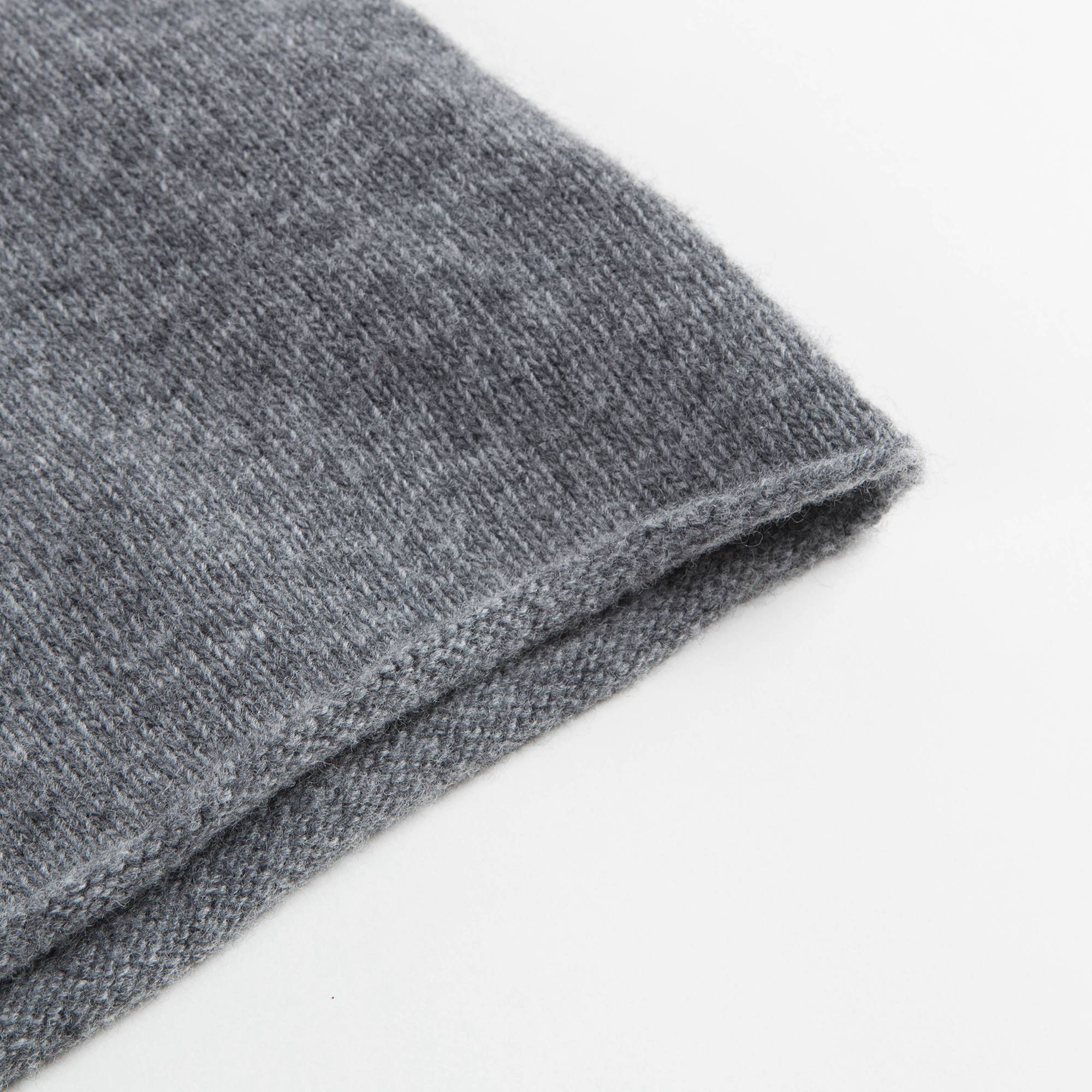 Girls Asphalt Grey Wool Sweater