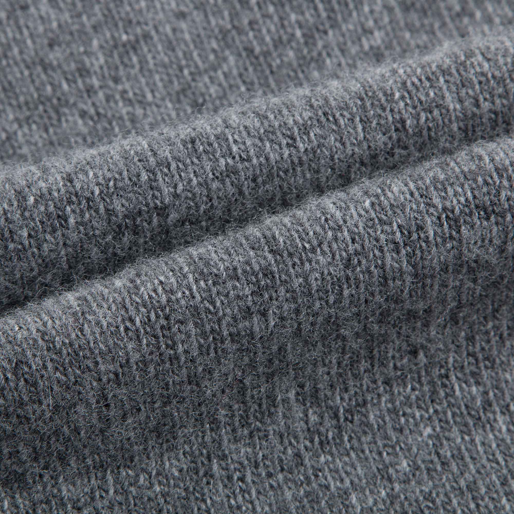Girls Asphalt Grey Wool Sweater