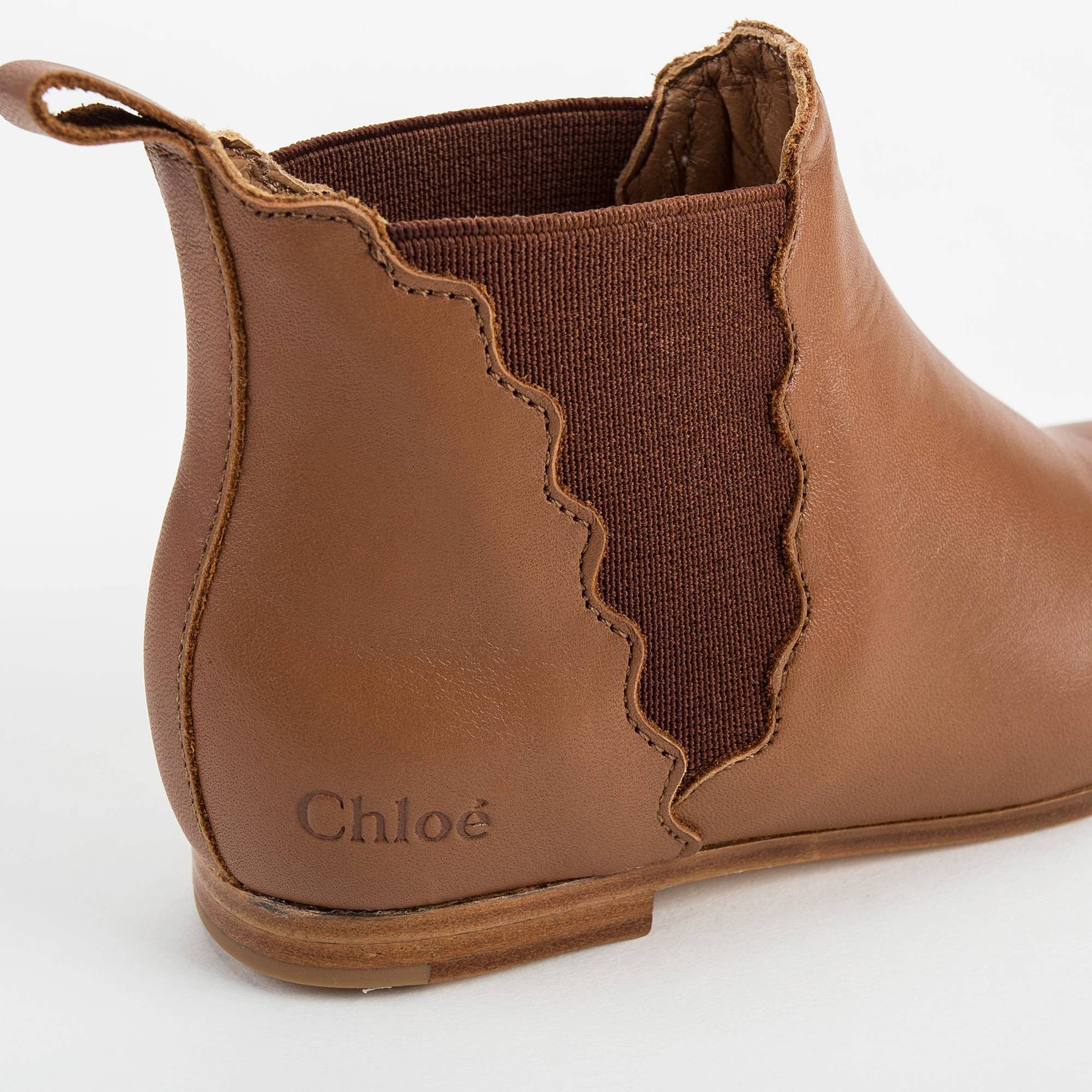 Girls Light Brown Chelsea Boots
