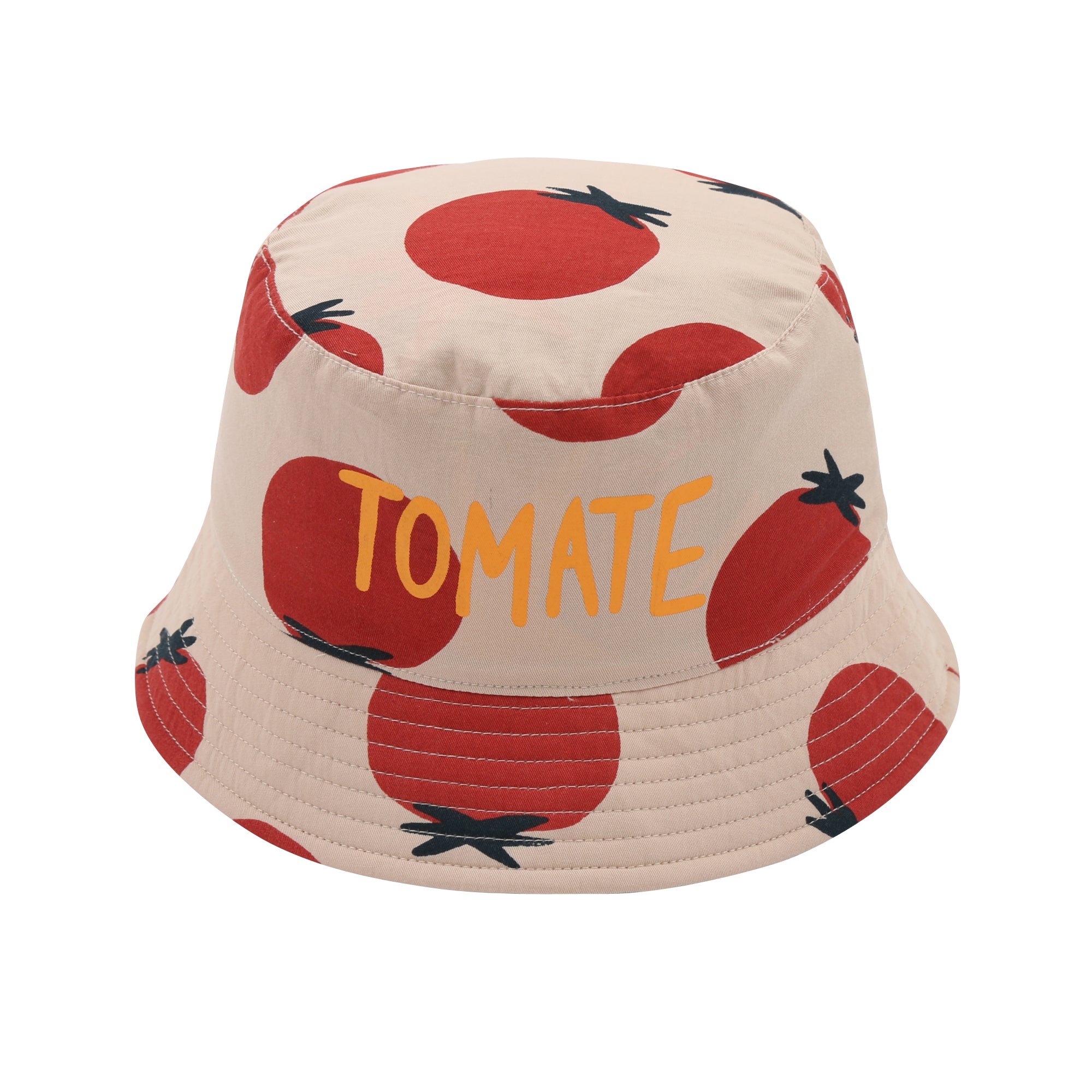 Boys & Girls Beige Printed Reversible Bucket Hat