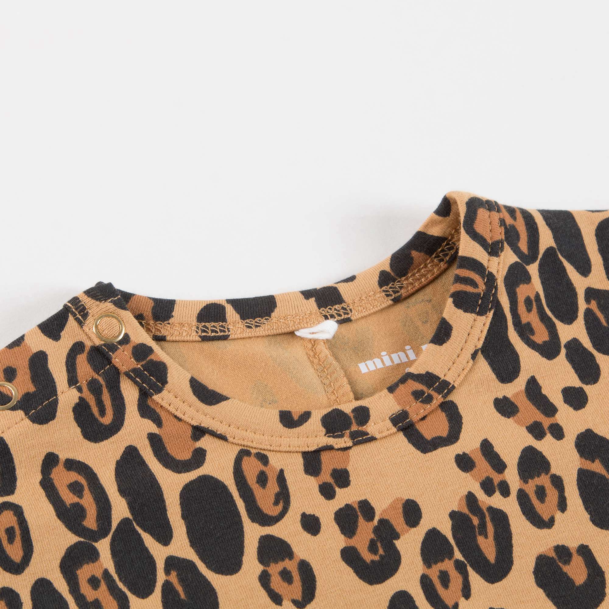 Baby Beige Basic Leopard Jumpsuit
