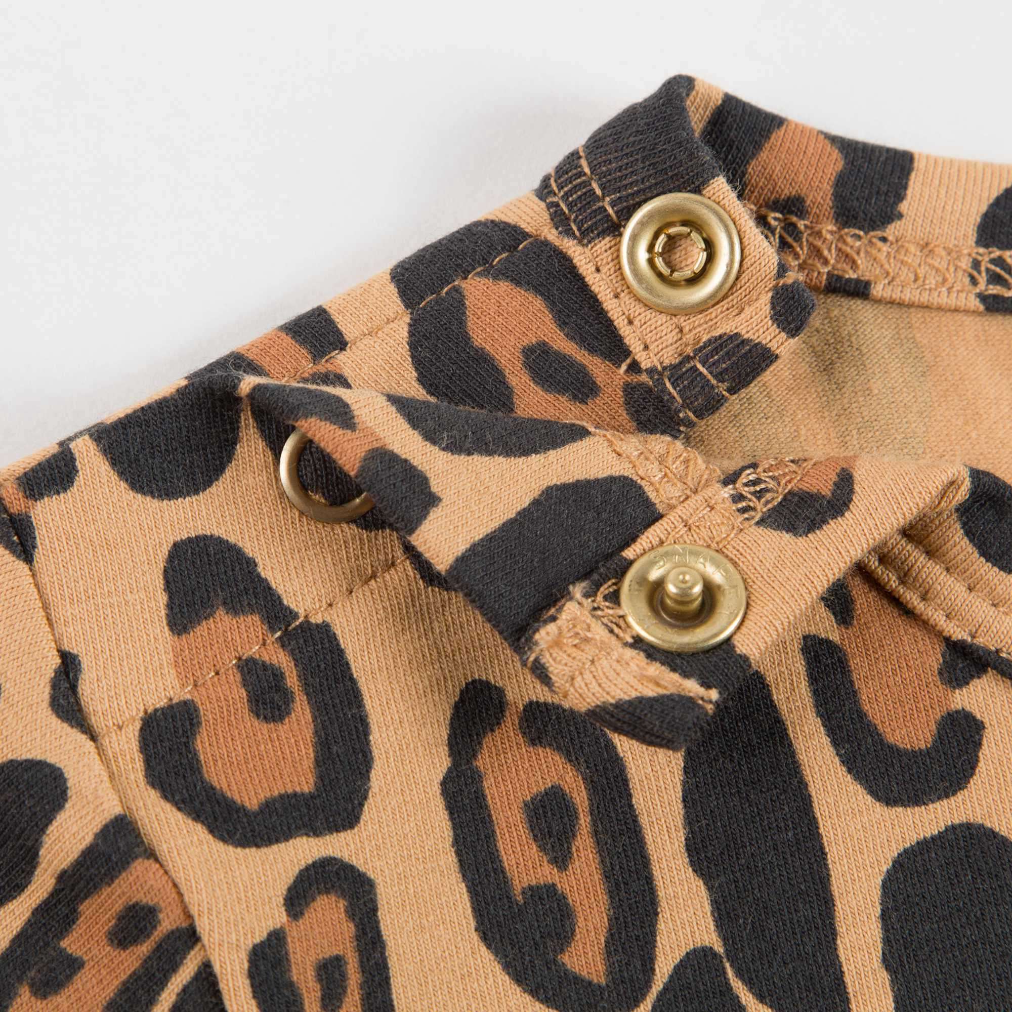 Baby Beige Basic Leopard Jumpsuit