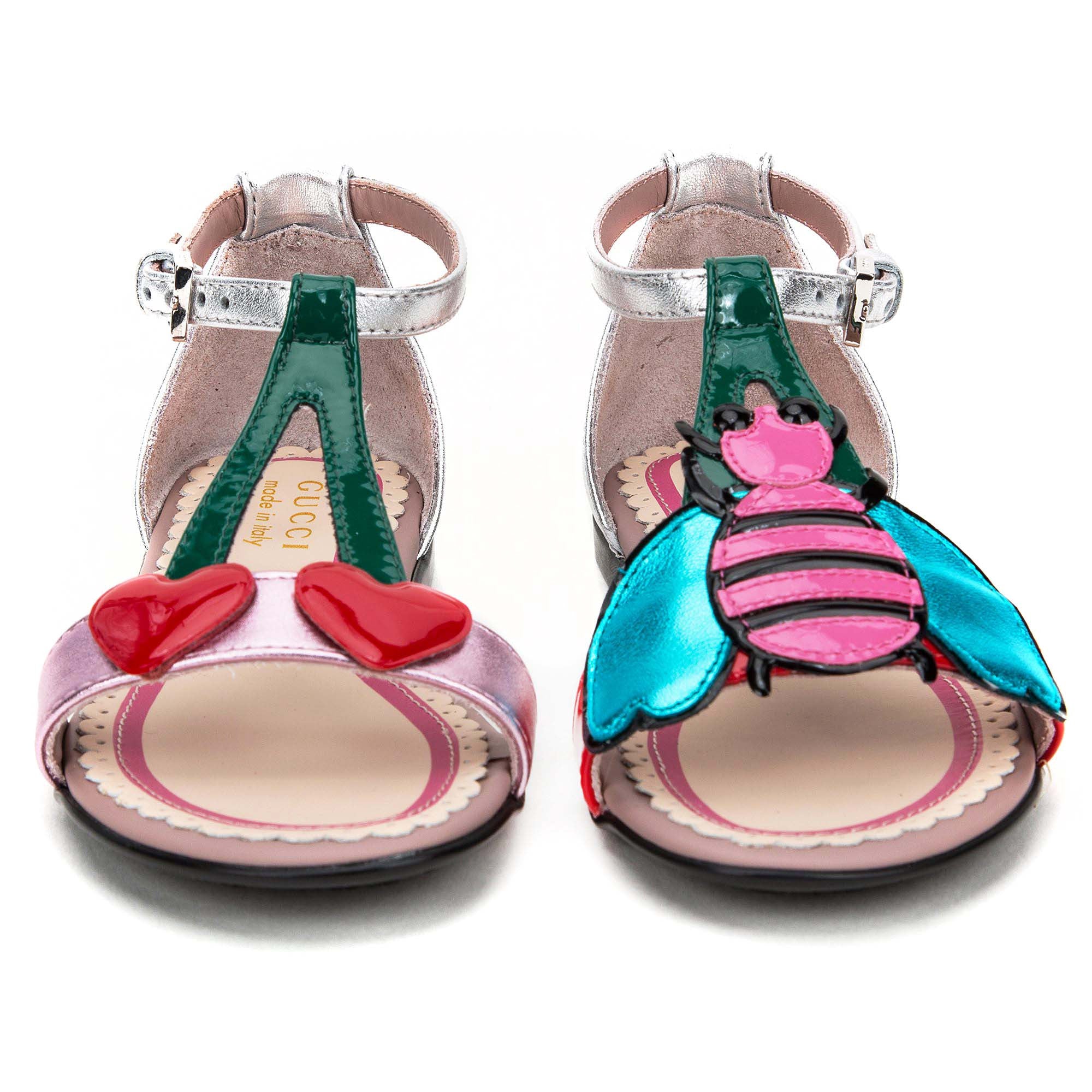 Girls Pink Patent Leather Sandals