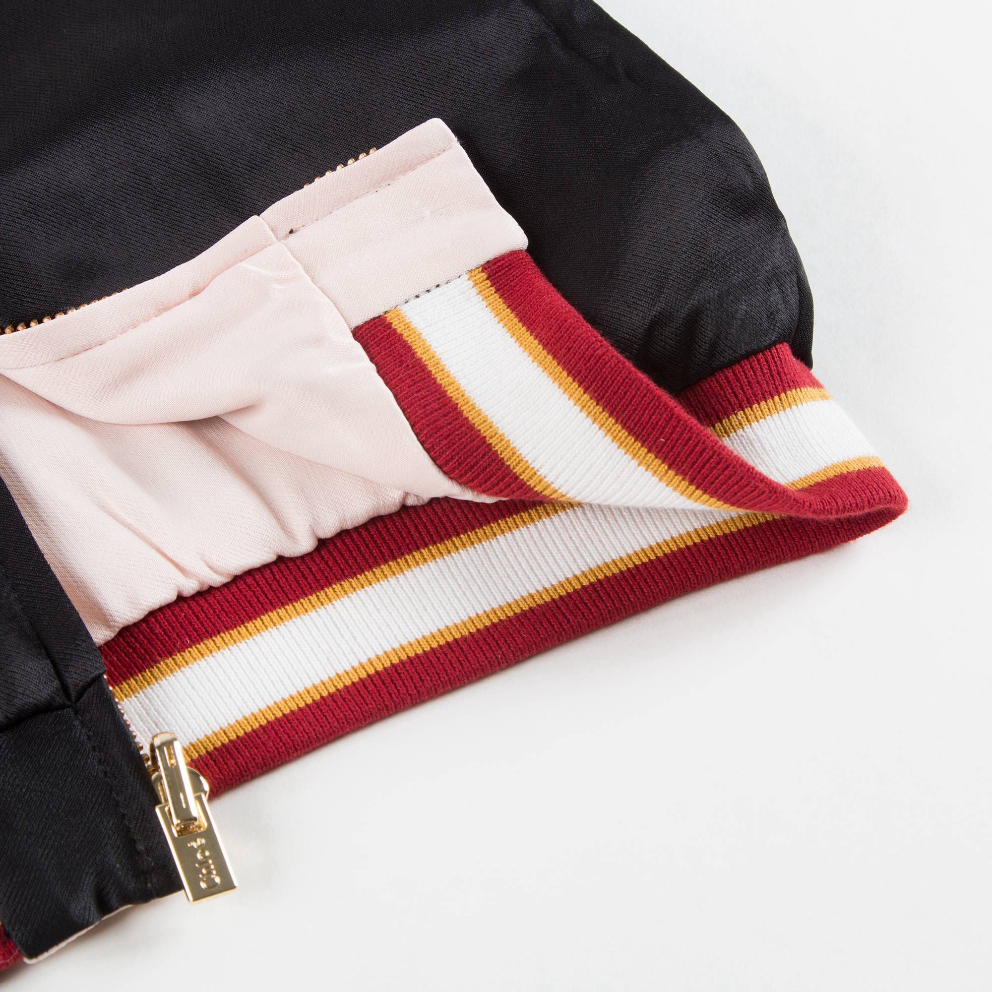 Girls Pink & Black Reversible Jacket