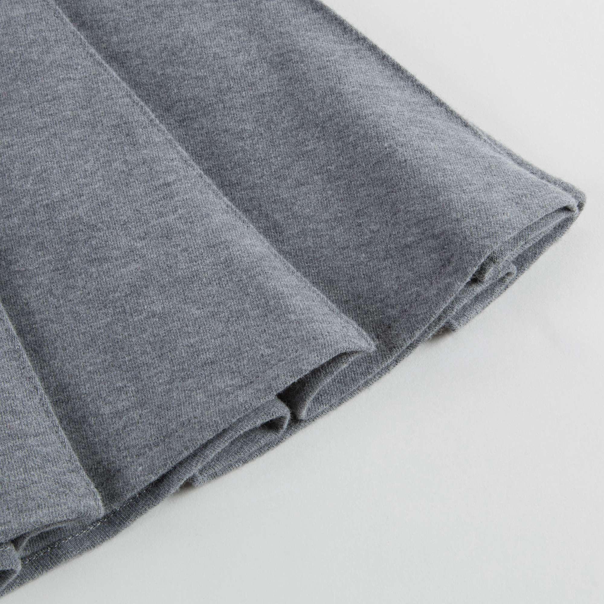 Girls Steel Grey Cotton Skirt