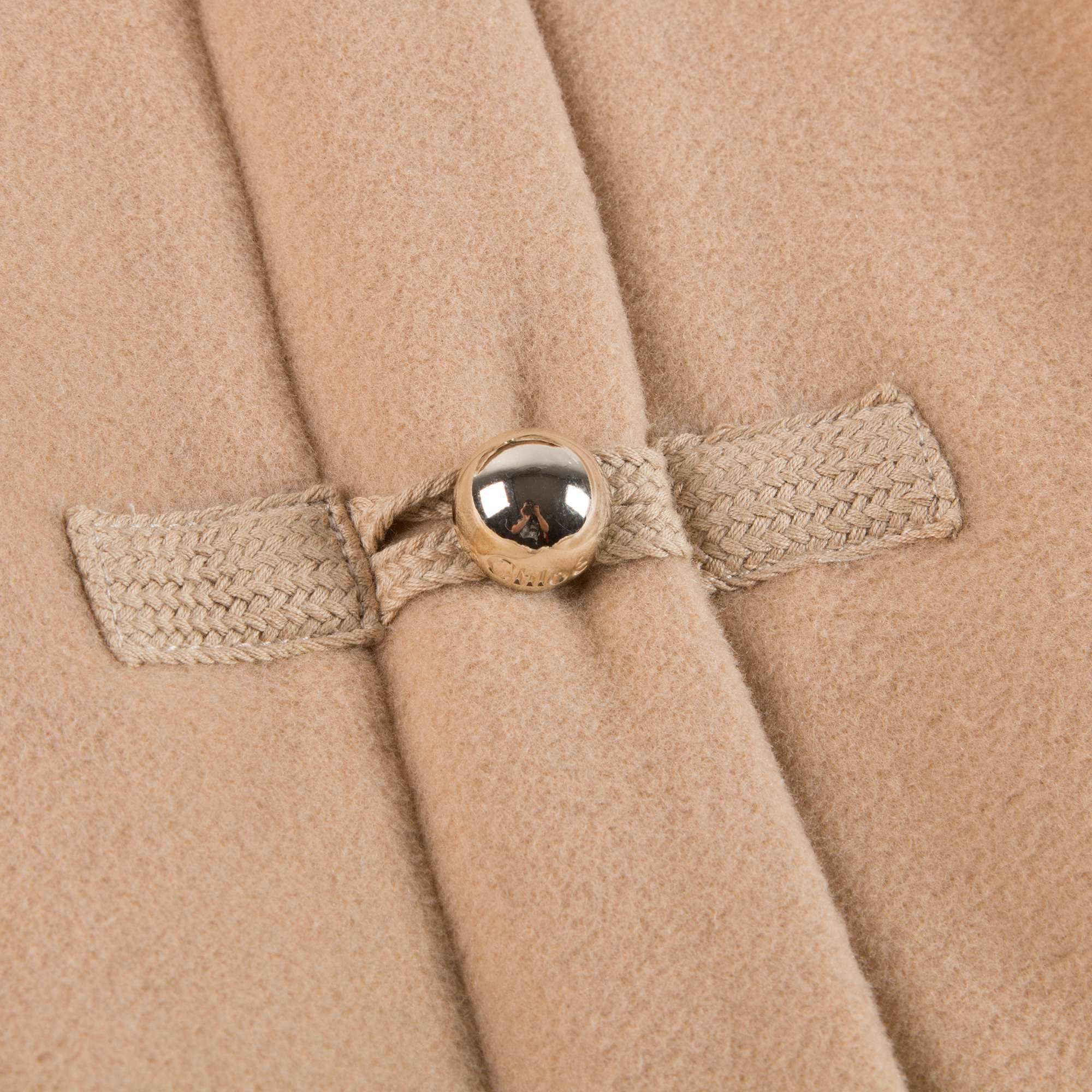 Baby Girls Beige Wool Blend Coat