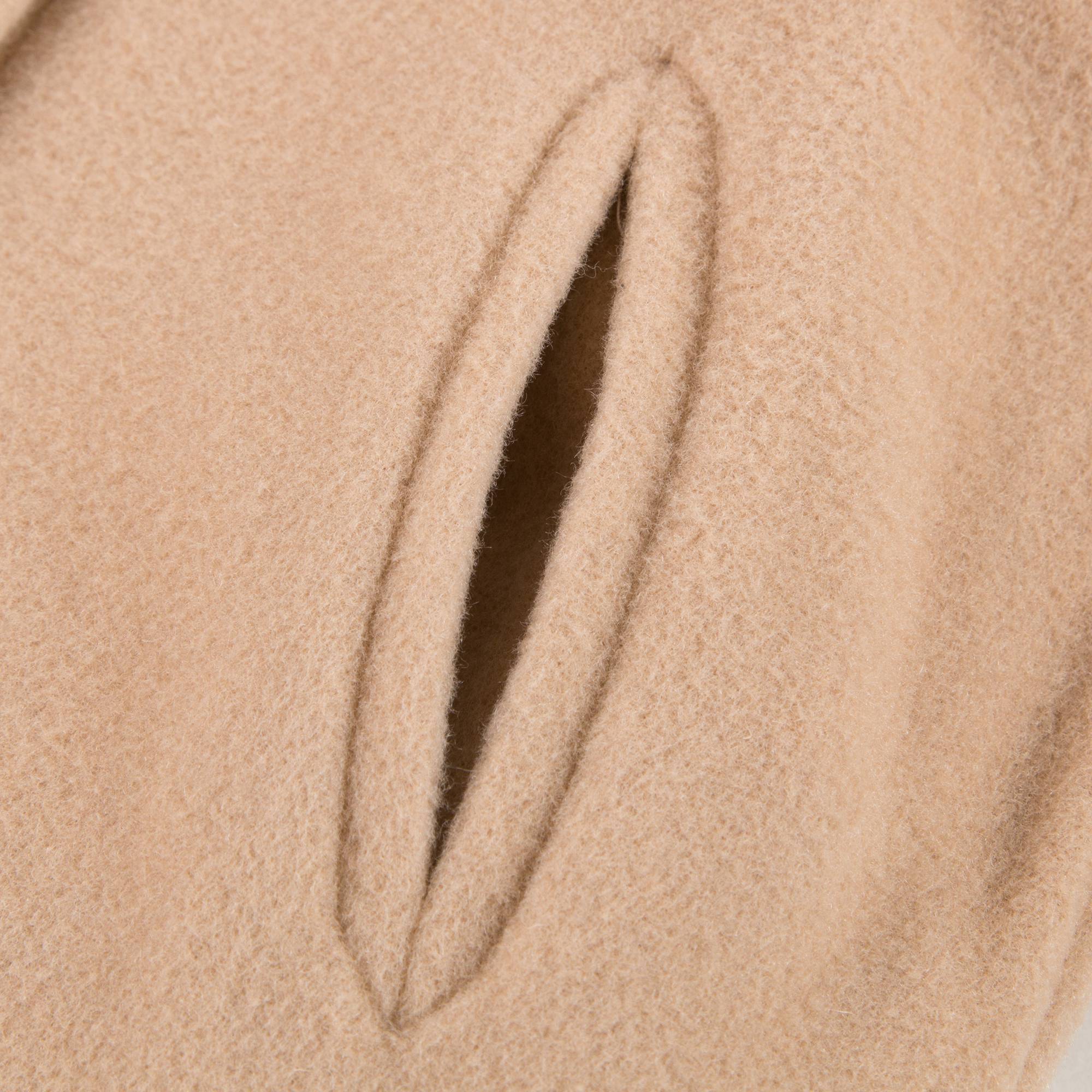 Baby Girls Beige Wool Blend Coat
