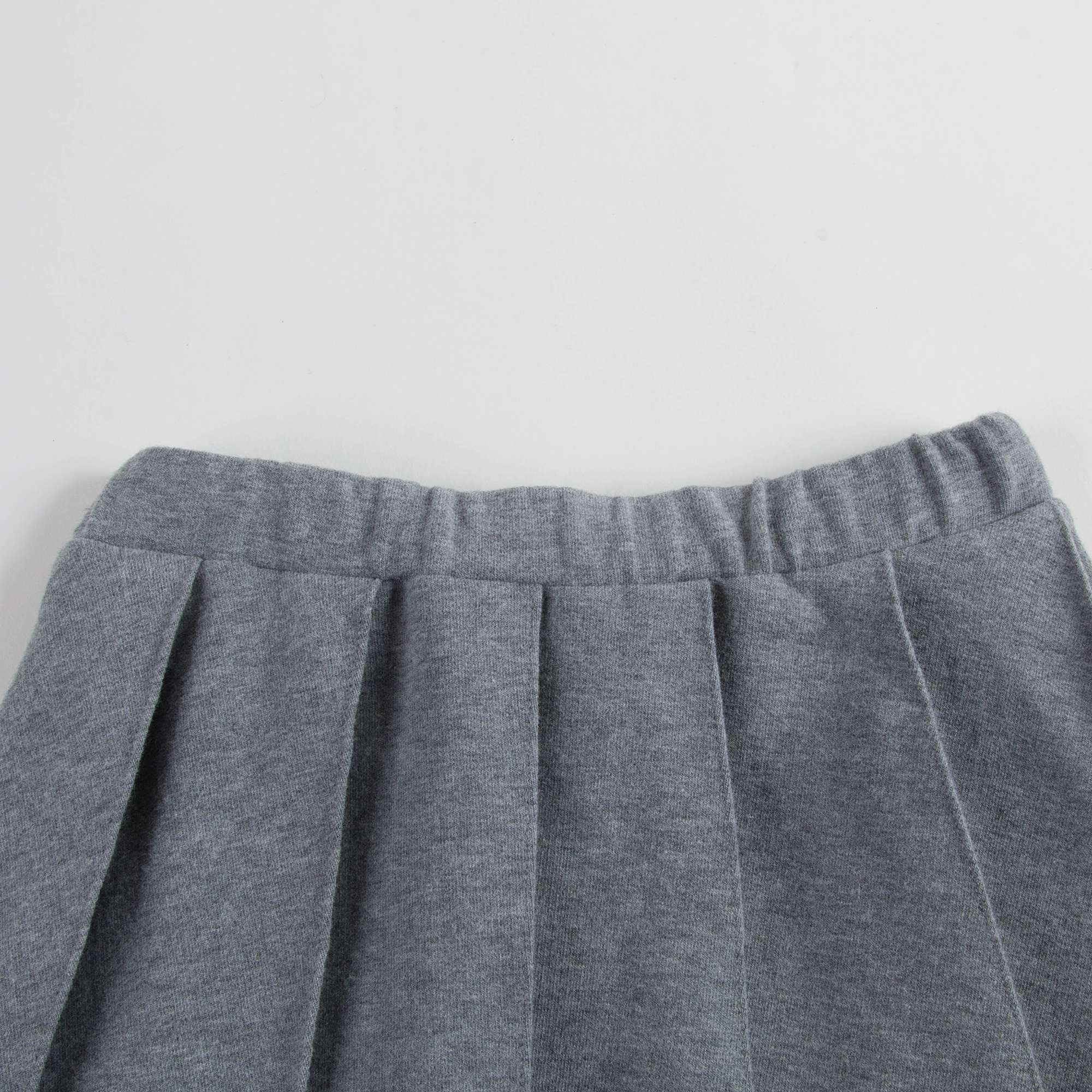 Girls Steel Grey Cotton Skirt